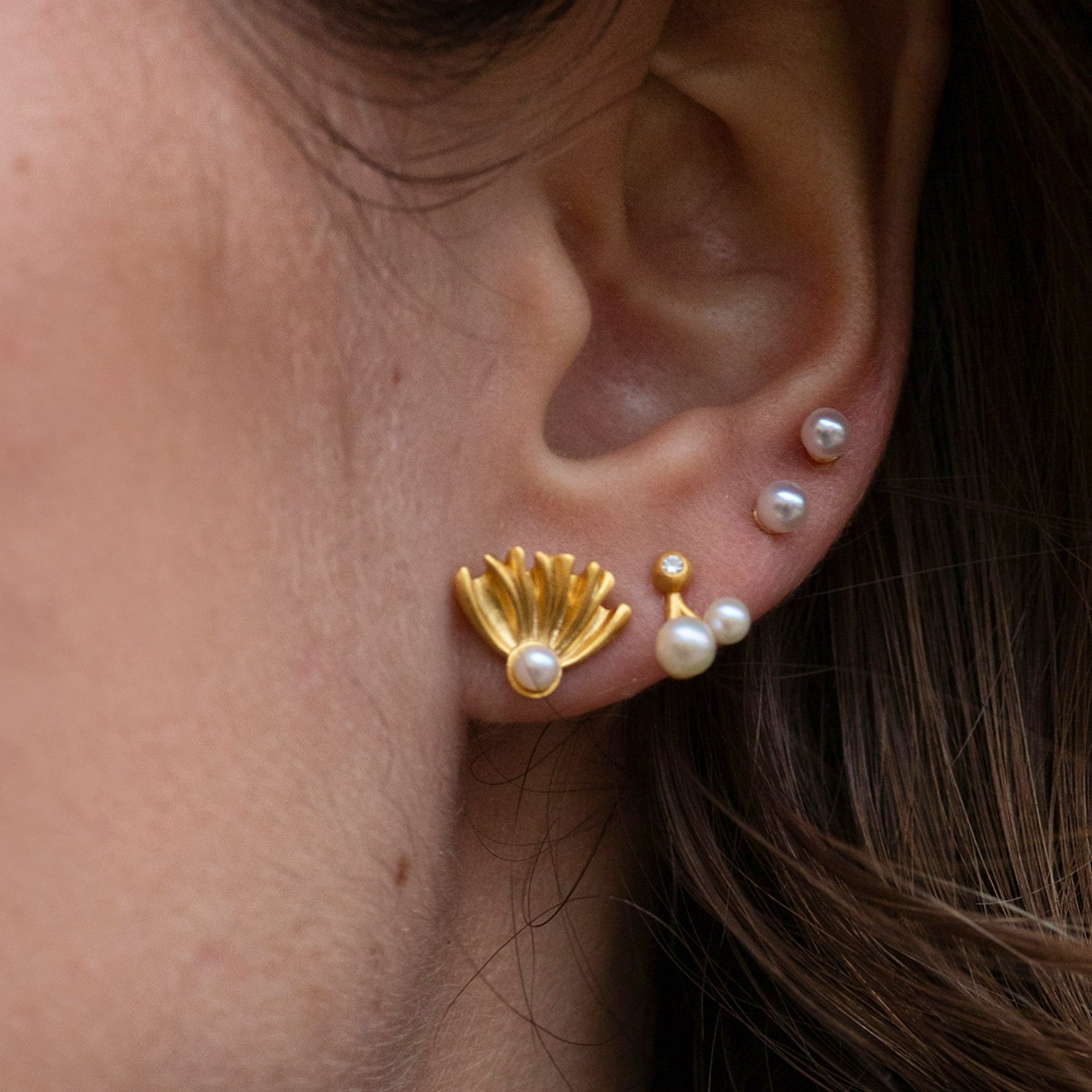 Coco Cherry Studs from byBiehl in Goldplated Silver Sterling 925