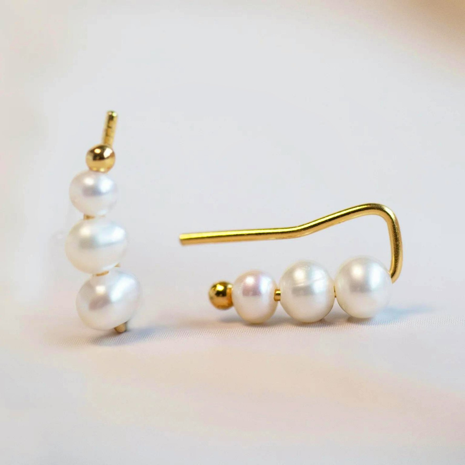 Aura Earclimbers Small byBiehl:stä Hopea Sterling 925:ssä}