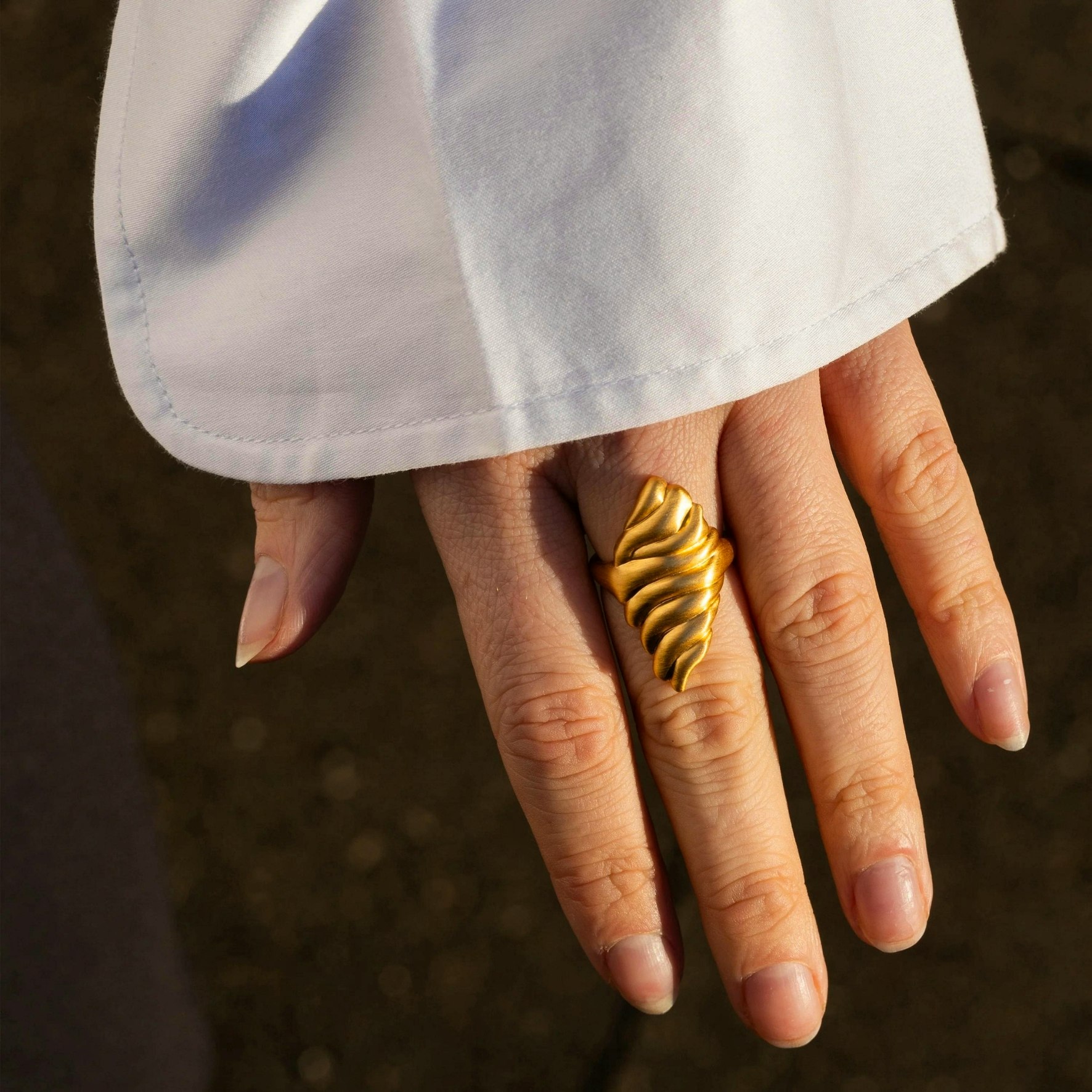 Dunes Ring Large z byBiehl v Stříbro Sterling 925