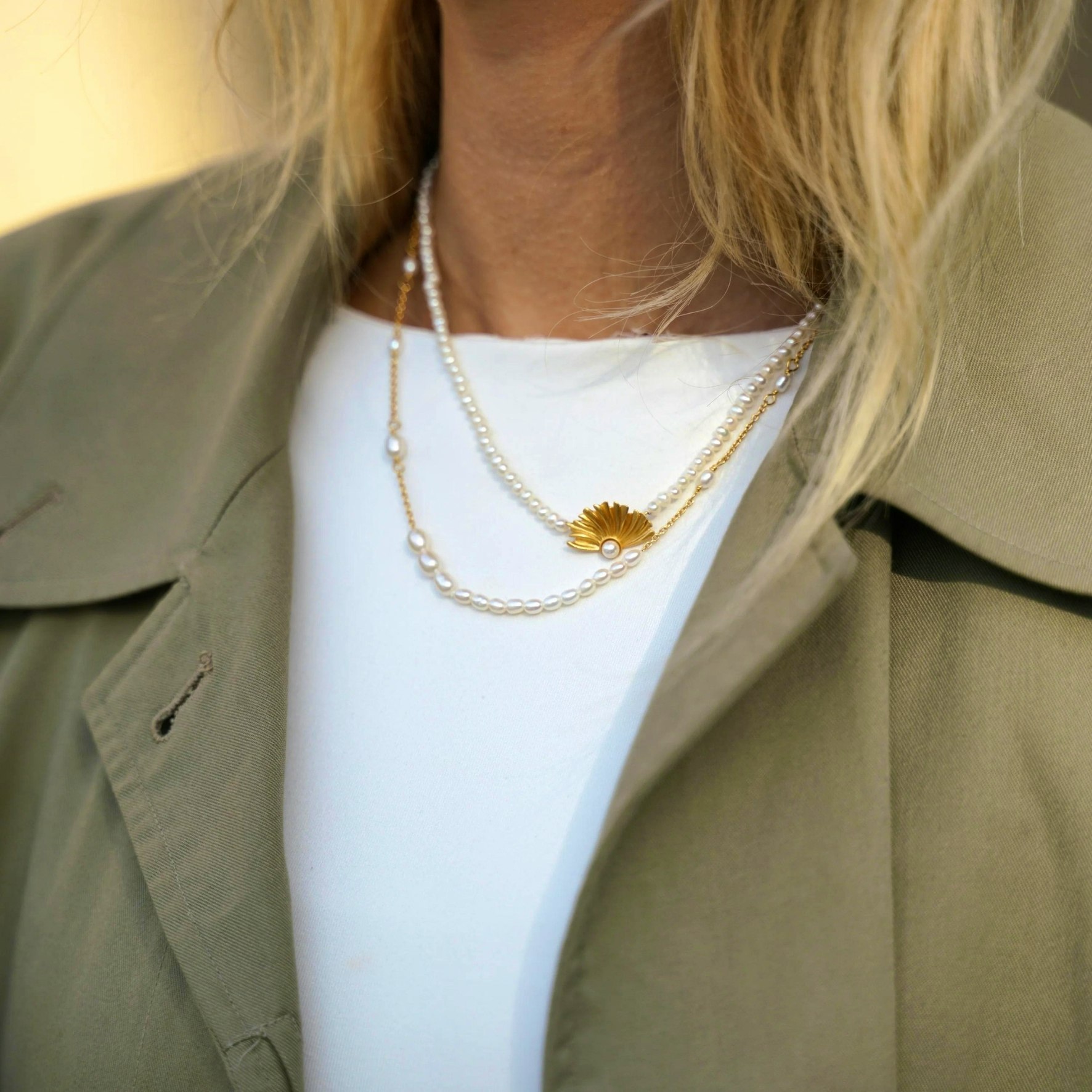 Aura Flow Necklace de byBiehl dans Argent Sterling 925