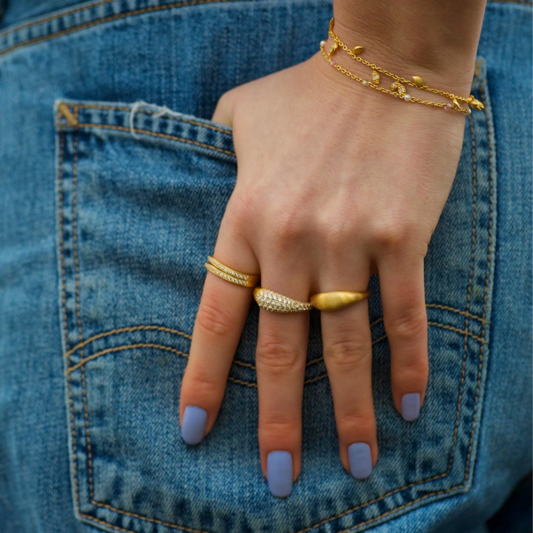 Scarlett Bracelet Pastels from byBiehl in Goldplated Silver Sterling 925