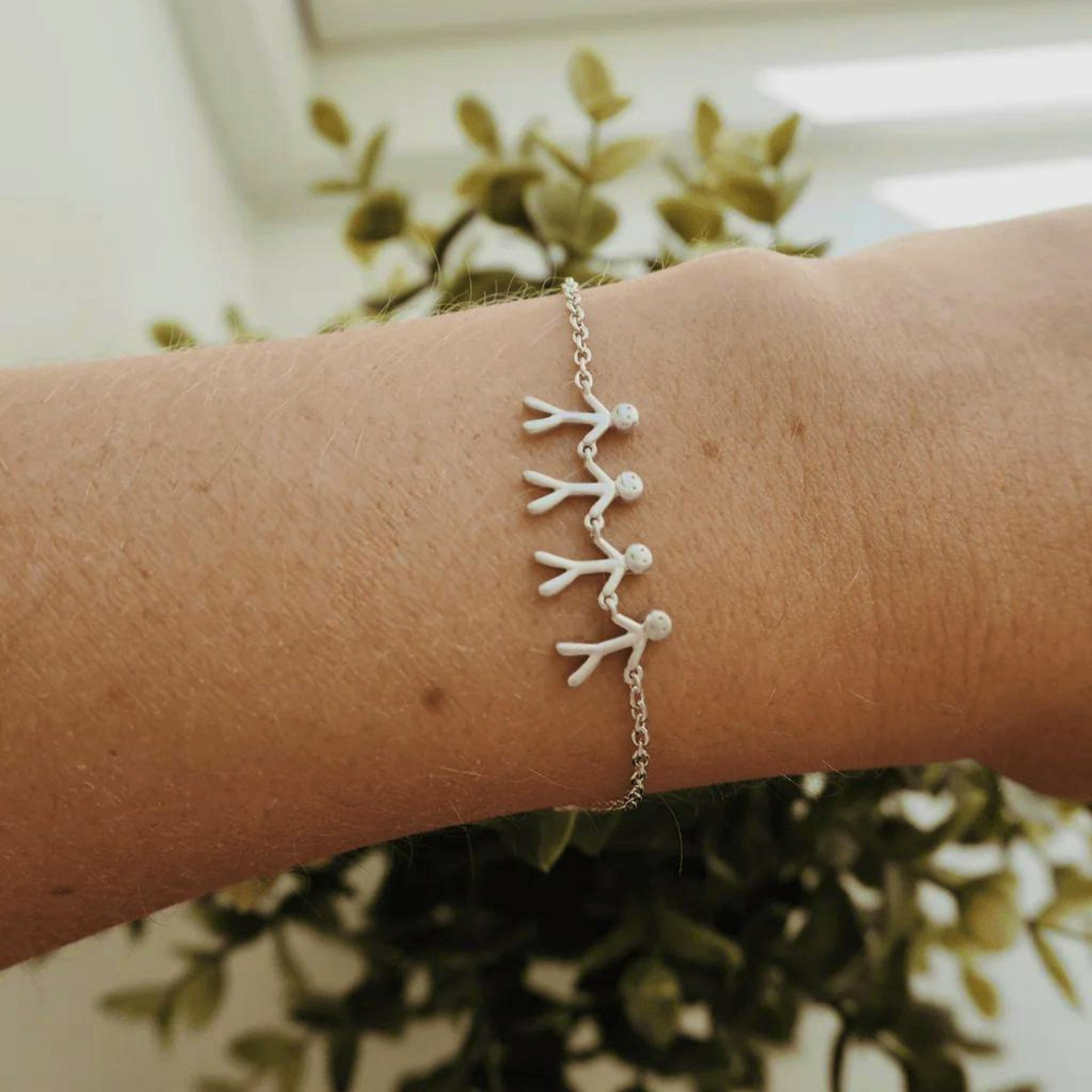 Together Family 4 Bracelet fra byBiehl i Forgyldt-Sølv Sterling 925