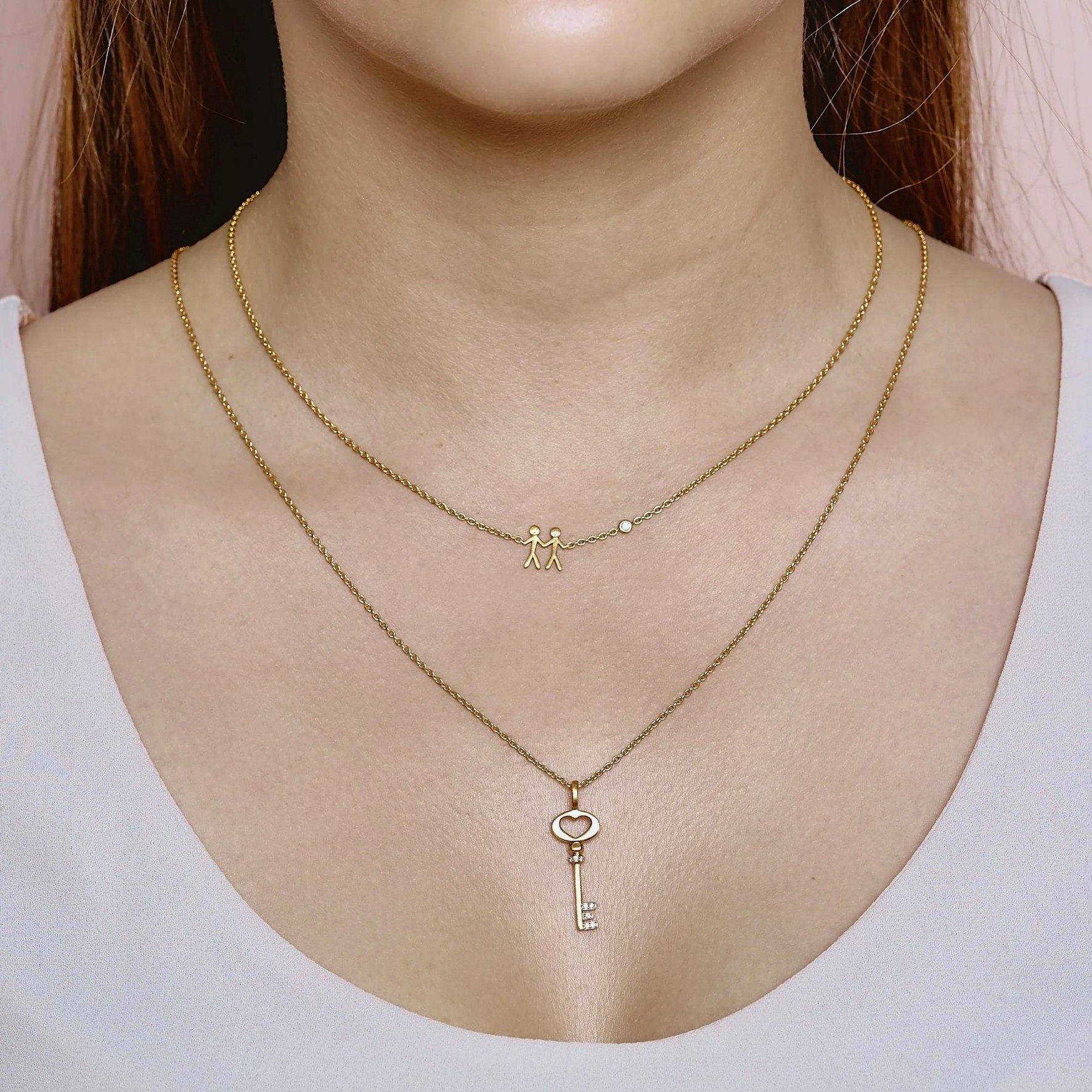 Together My Love 2 Necklace fra byBiehl i Sølv Sterling 925