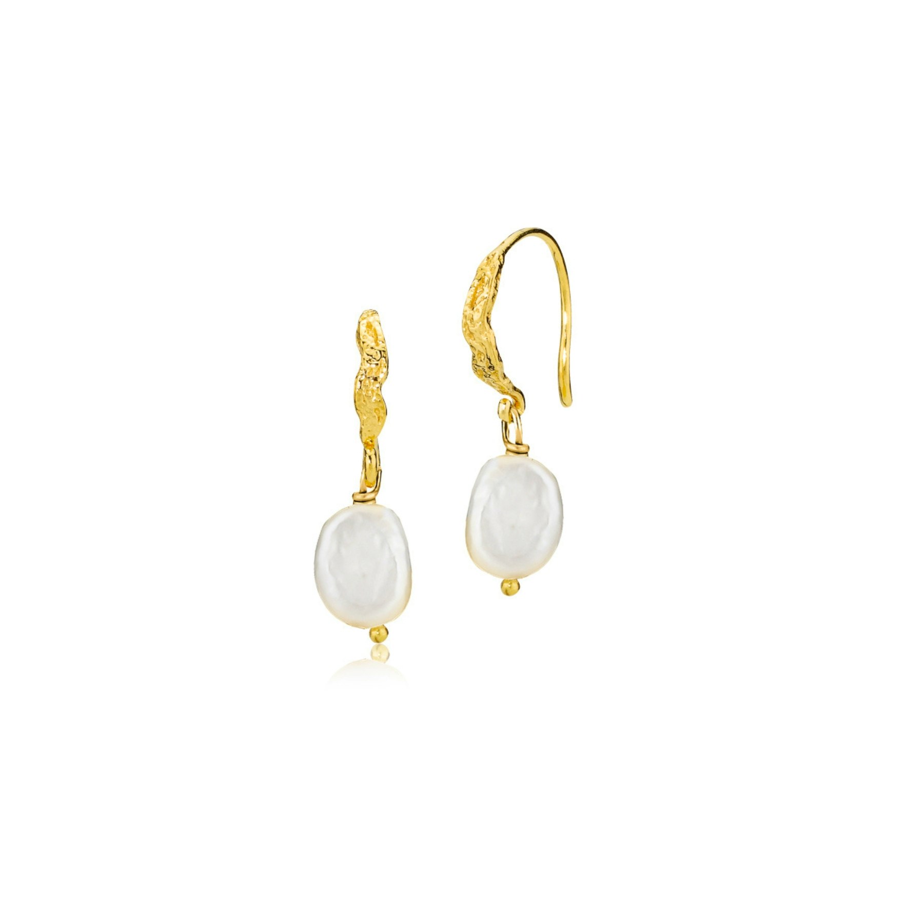 Rosa Pearl Earrings från Sistie i Förgyllt-Silver Sterling 925