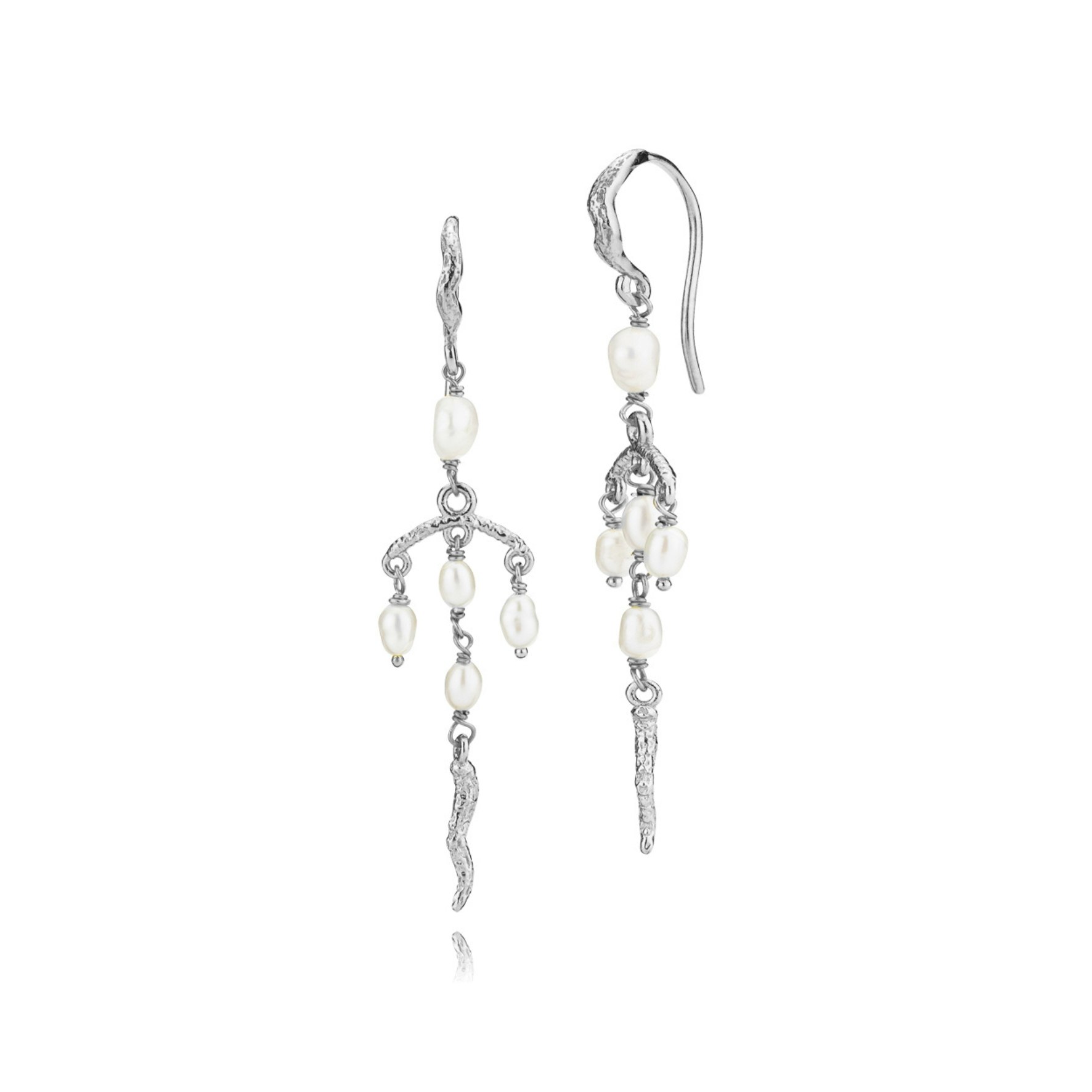 Rosa Earrings Long fra Sistie i Sølv Sterling 925