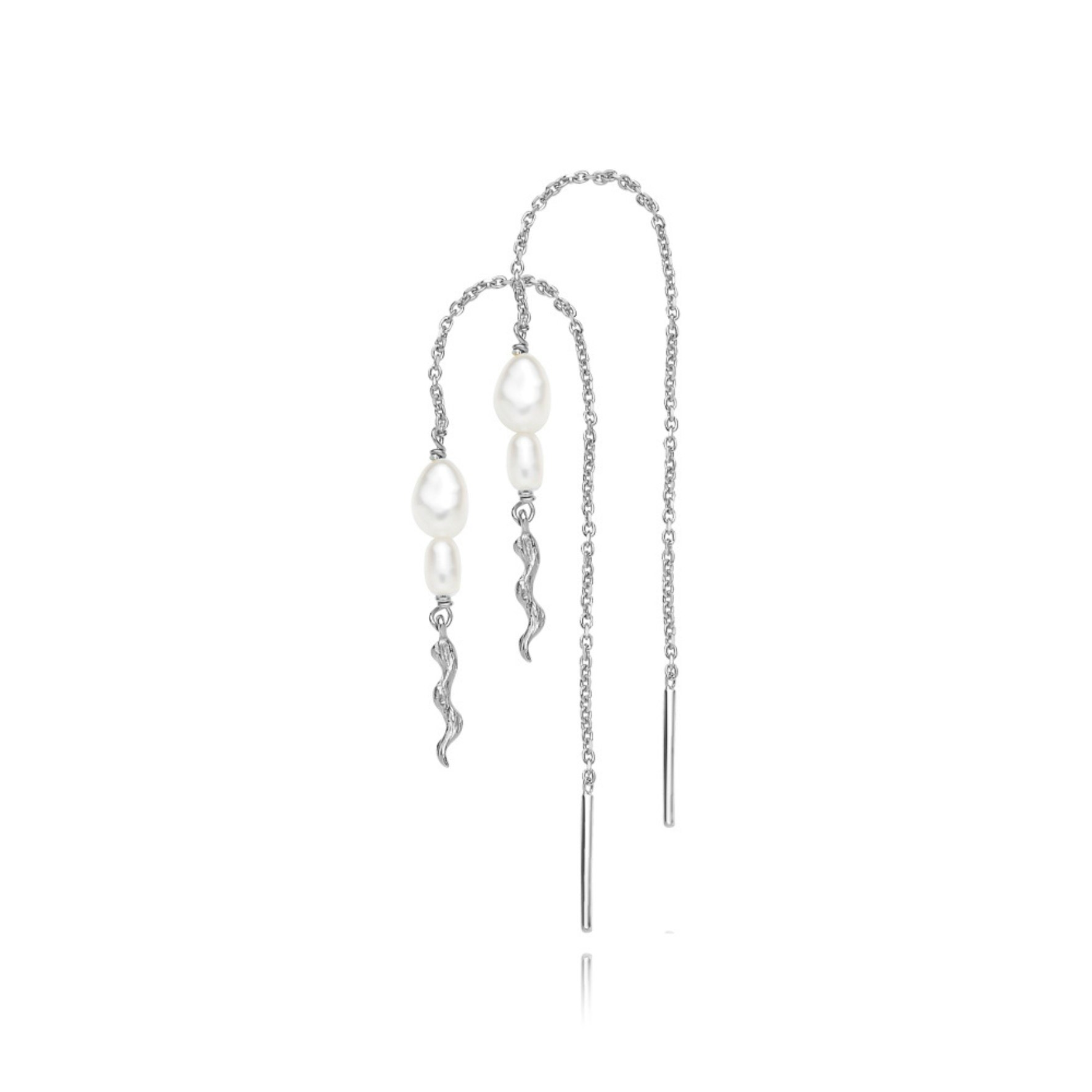 Rosa Earchains fra Sistie i Sølv Sterling 925
