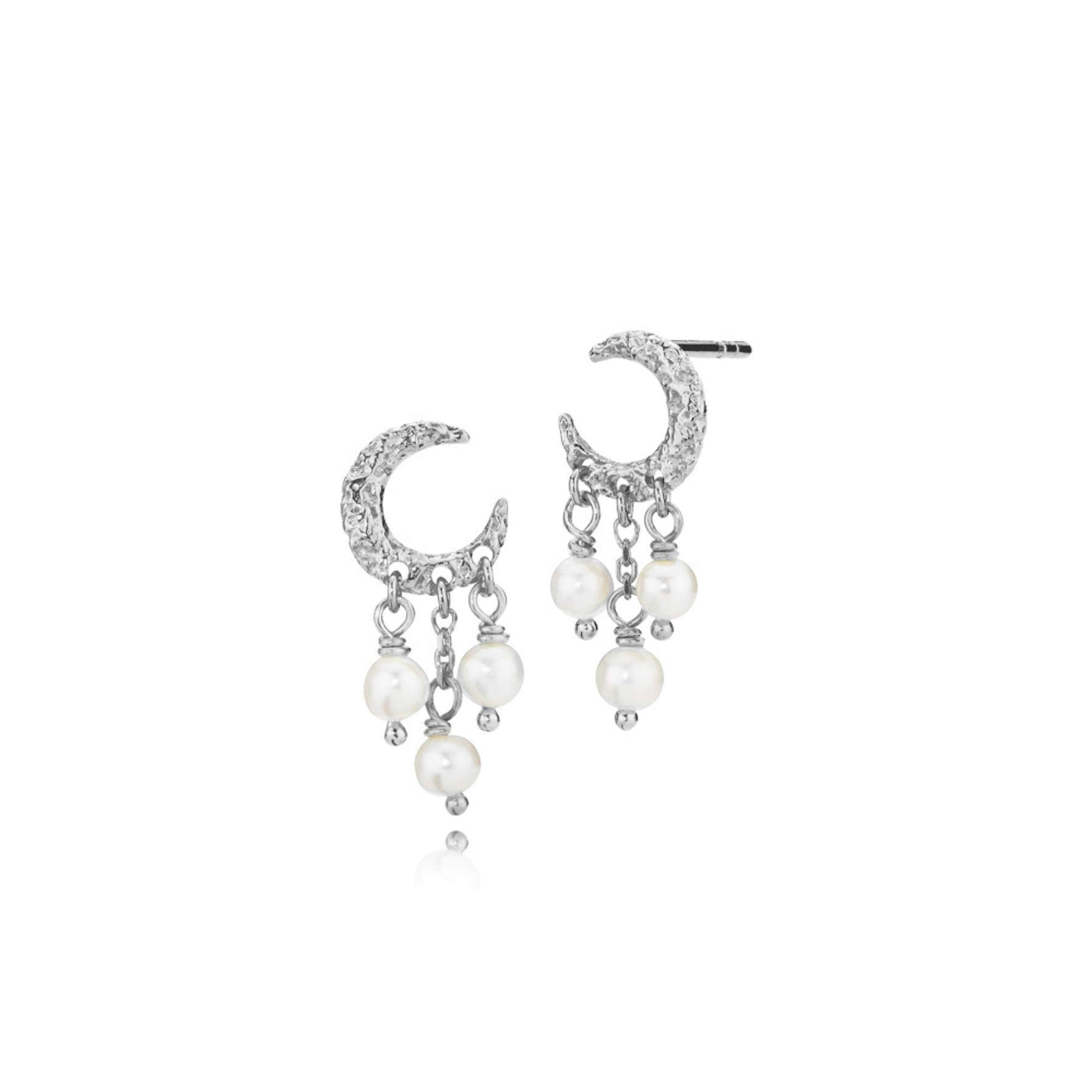 Rosa Pearl Studs von Sistie in Silber Sterling 925