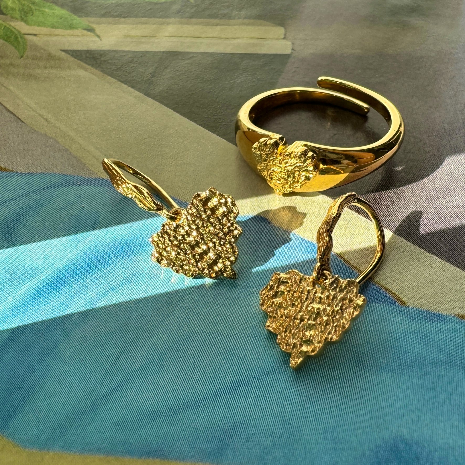 Care Earrings Small from Sistie in Goldplated Silver Sterling 925