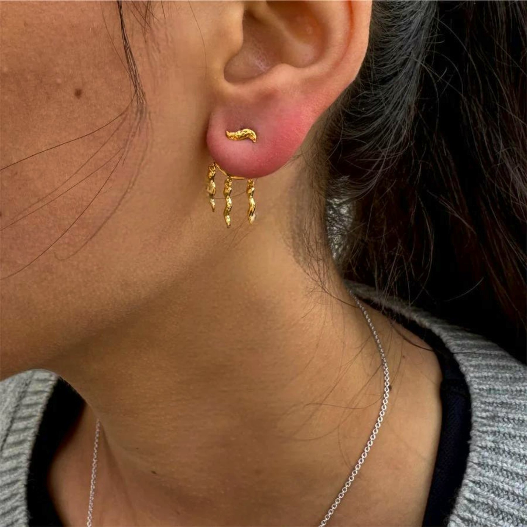 Rosa Studs fra Sistie i Forgylt-Sølv Sterling 925