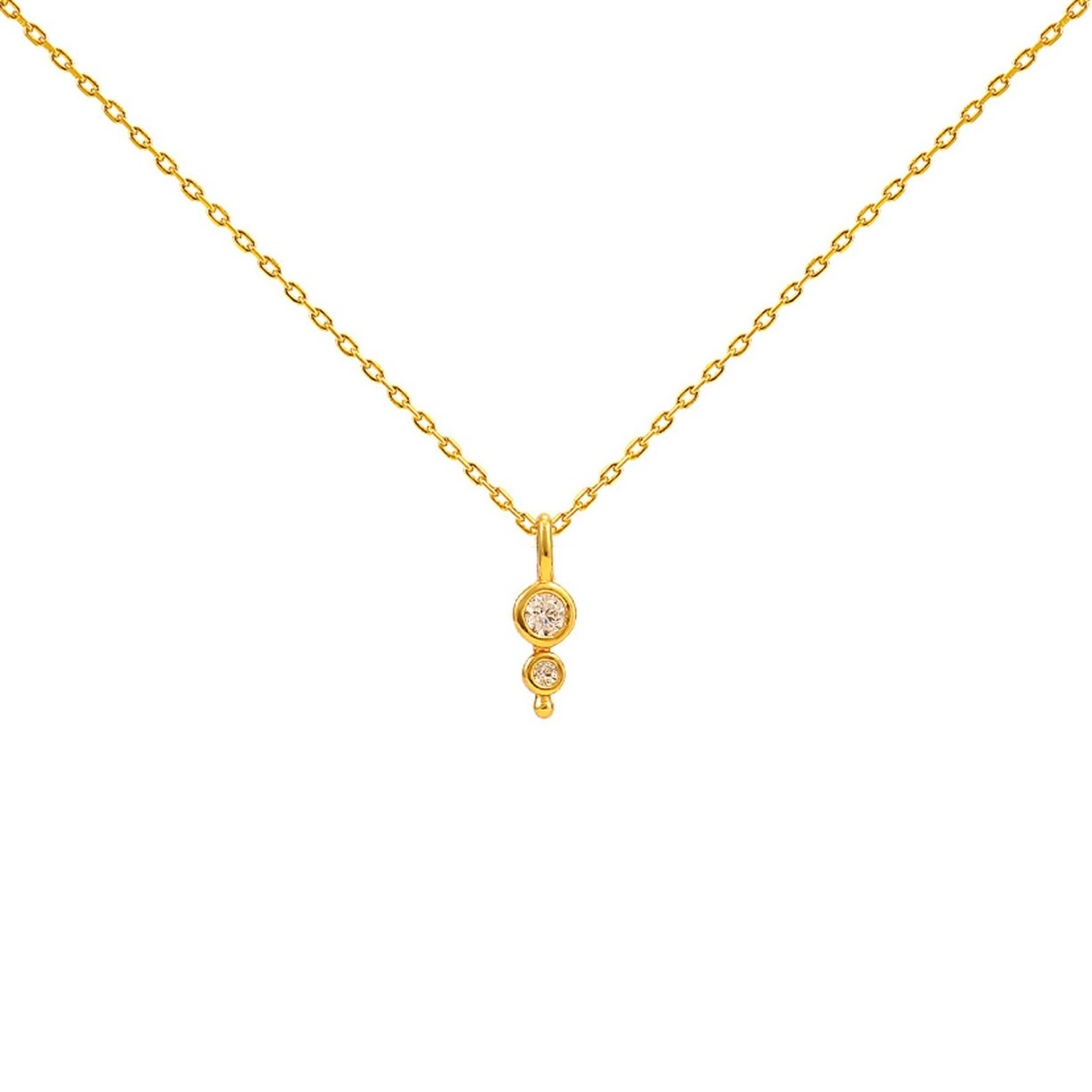 Magnolia Pendant Necklace fra Hultquist Copenhagen i Forgyldt-Sølv Sterling 925