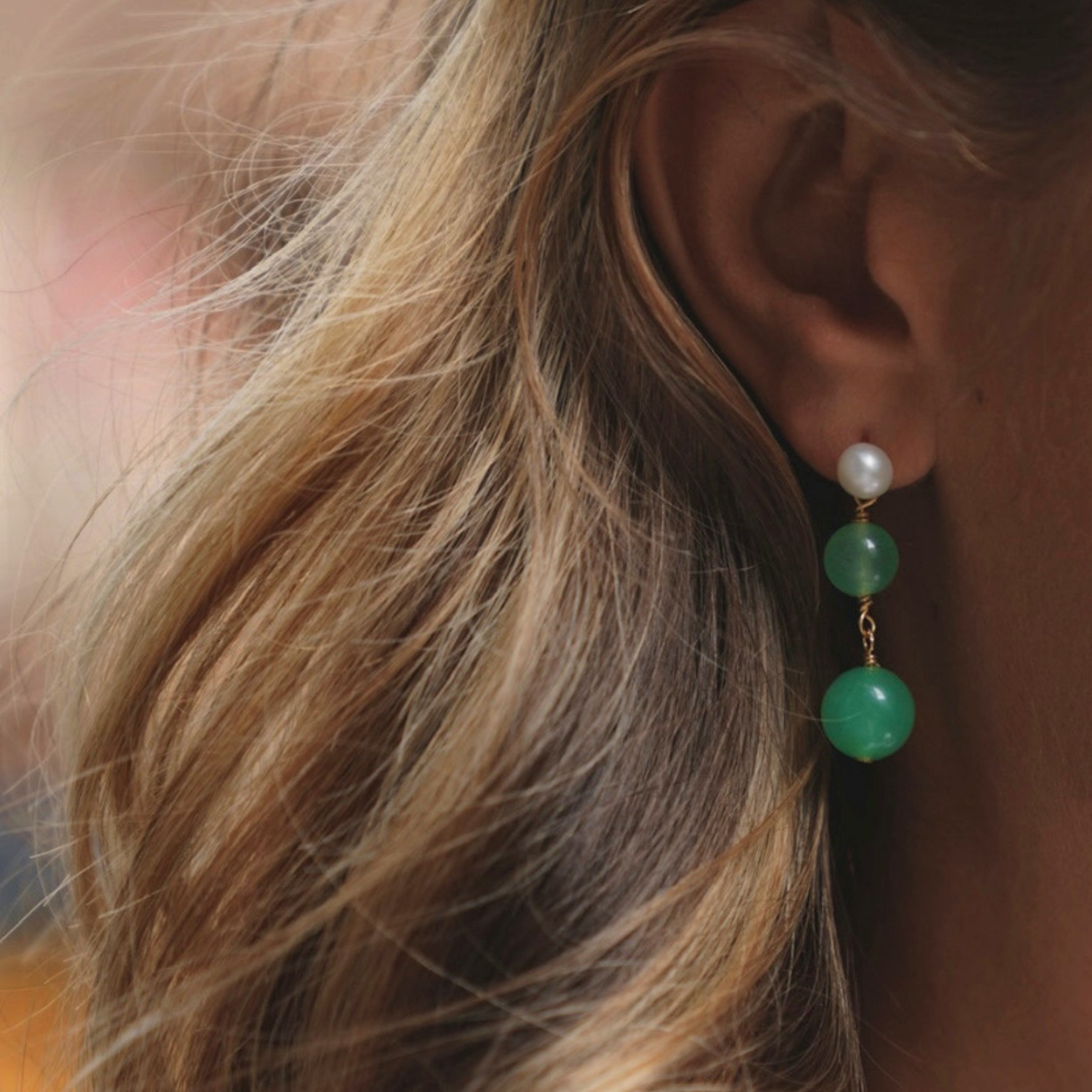 Mia Earrings fra Hultquist Copenhagen i Forgylt-Sølv Sterling 925