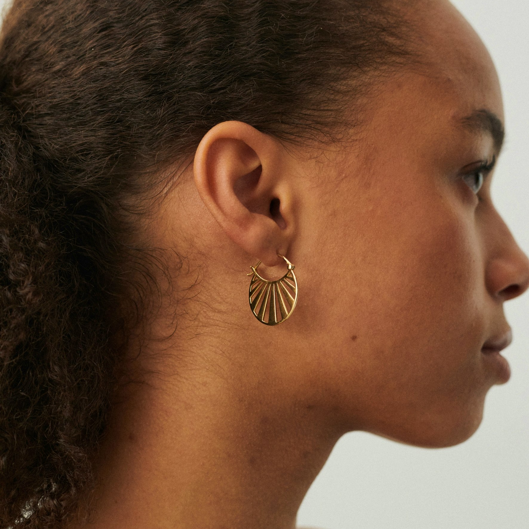 Small Misty Light Earrings fra Pernille Corydon i Forgyldt-Sølv Sterling 925