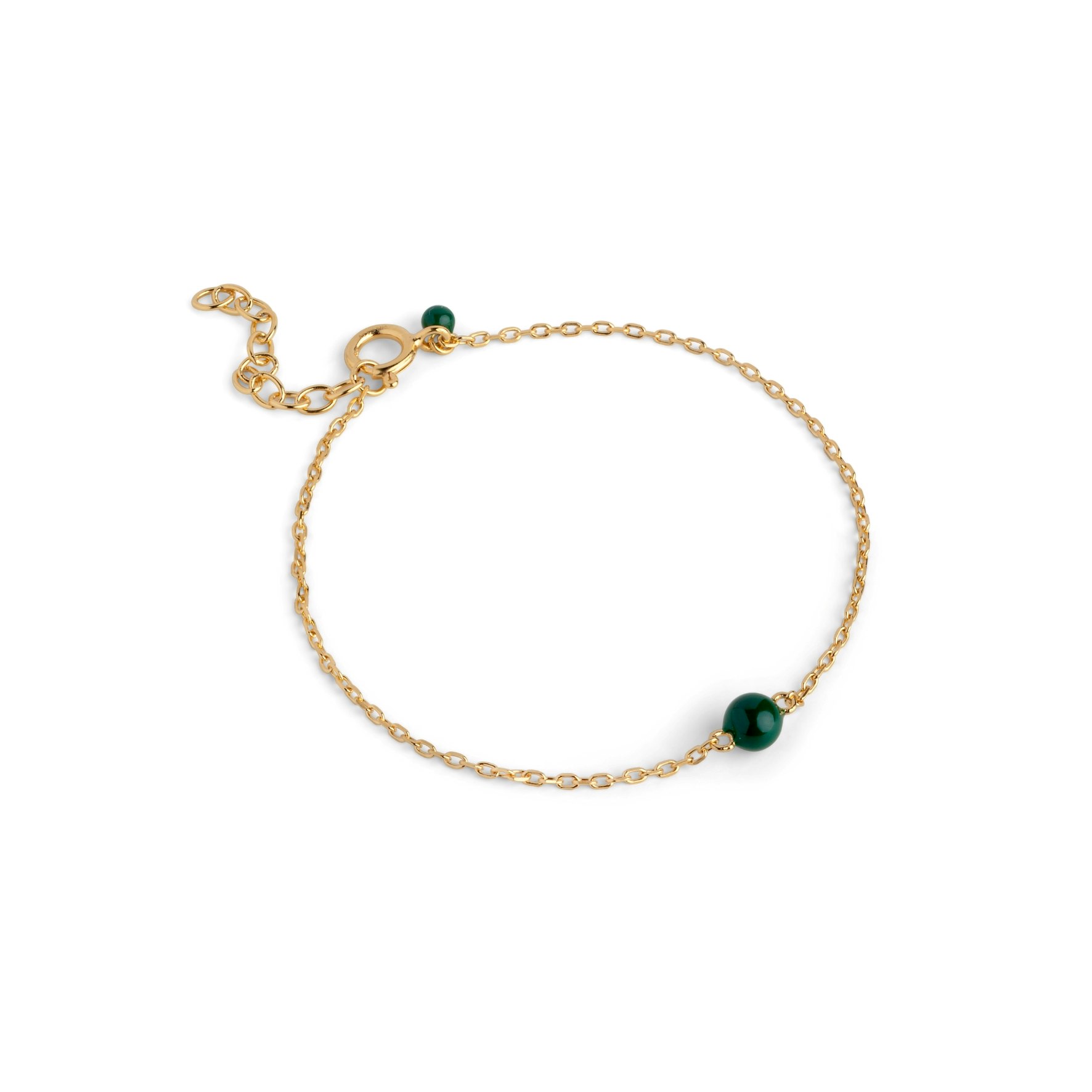 Balloon Petrol Green Bracelet from Enamel Copenhagen in Goldplated Silver Sterling 925