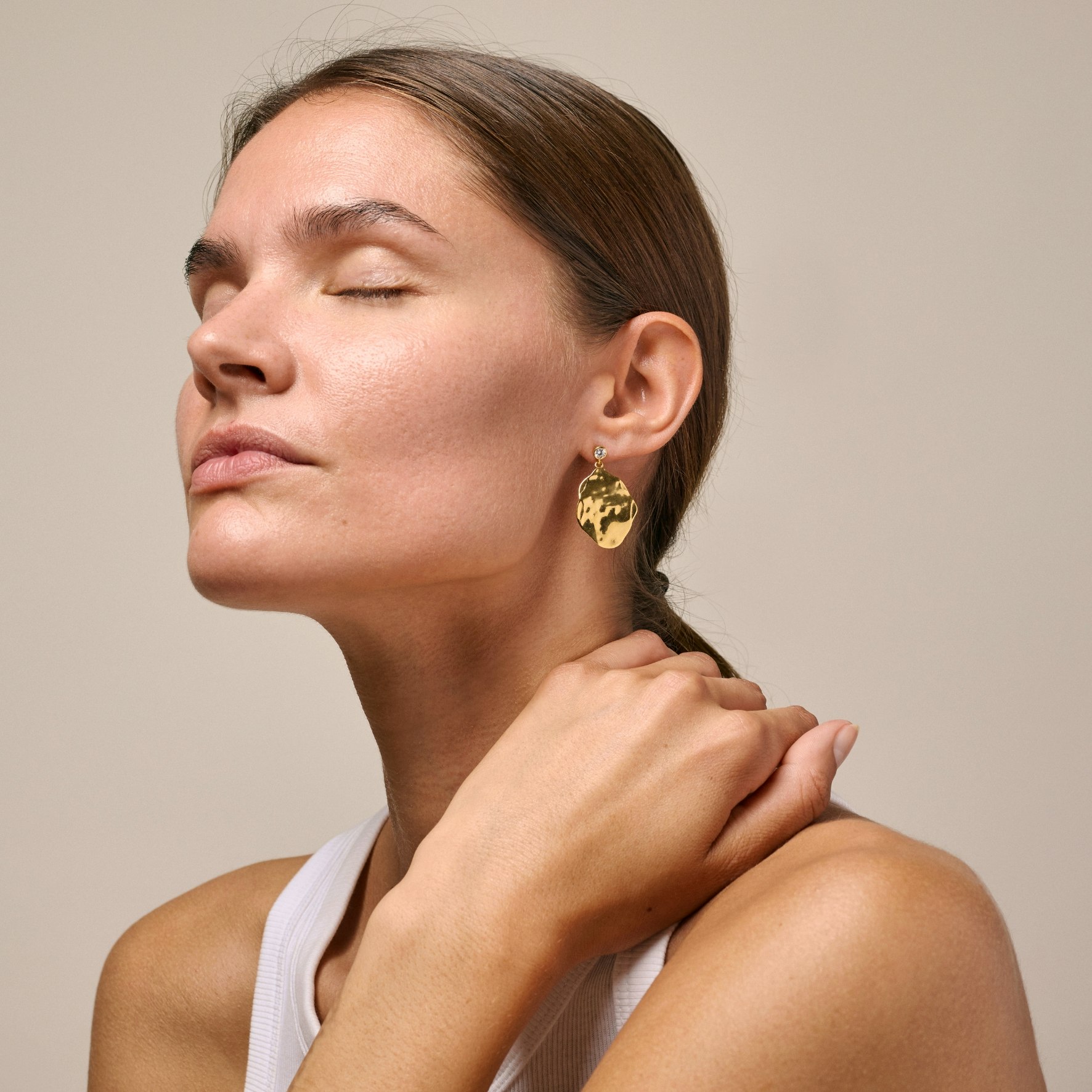 Marissa Earrings von Enamel Copenhagen in Vergoldet-Silber Sterling 925
