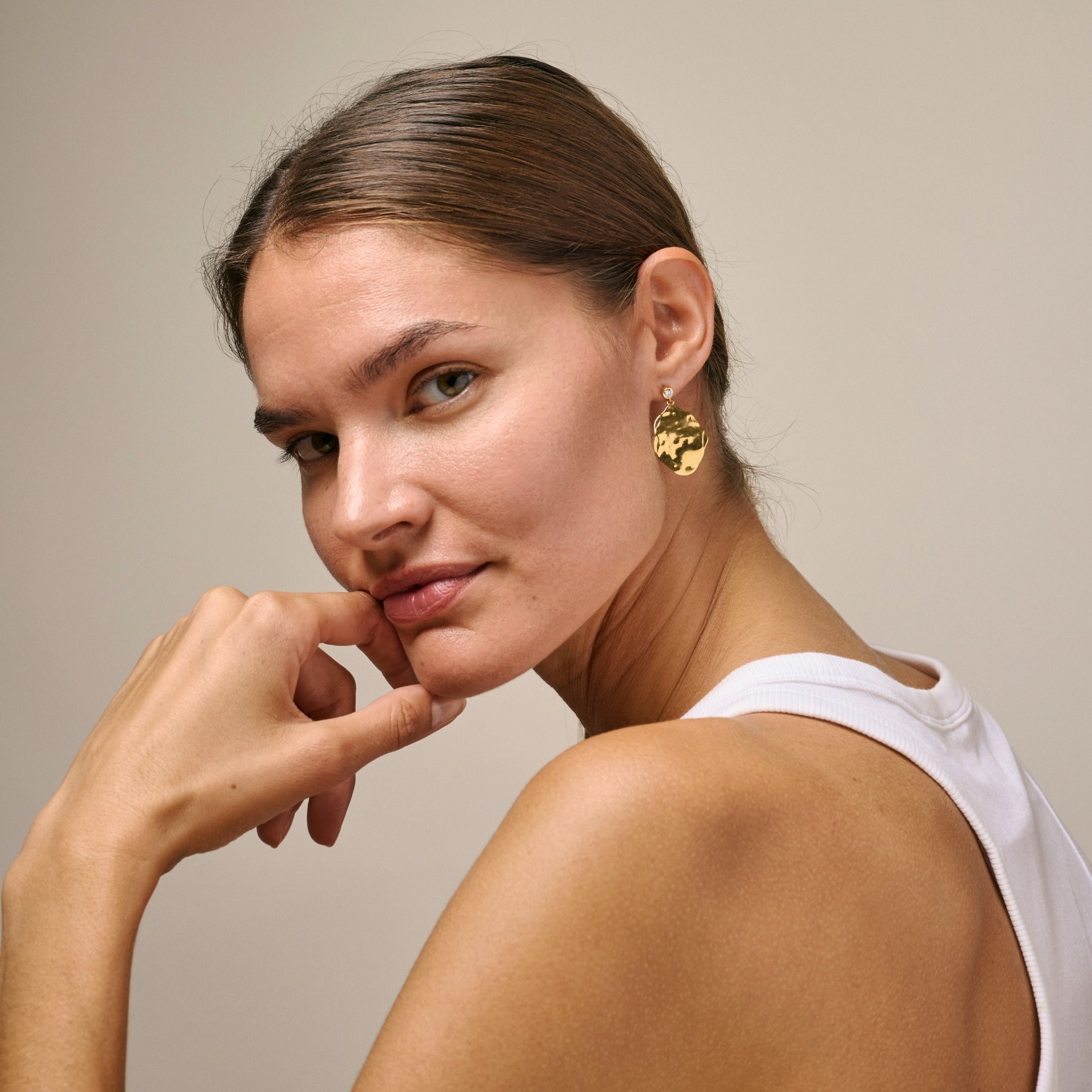 Marissa Earrings fra Enamel Copenhagen i Forgylt-Sølv Sterling 925