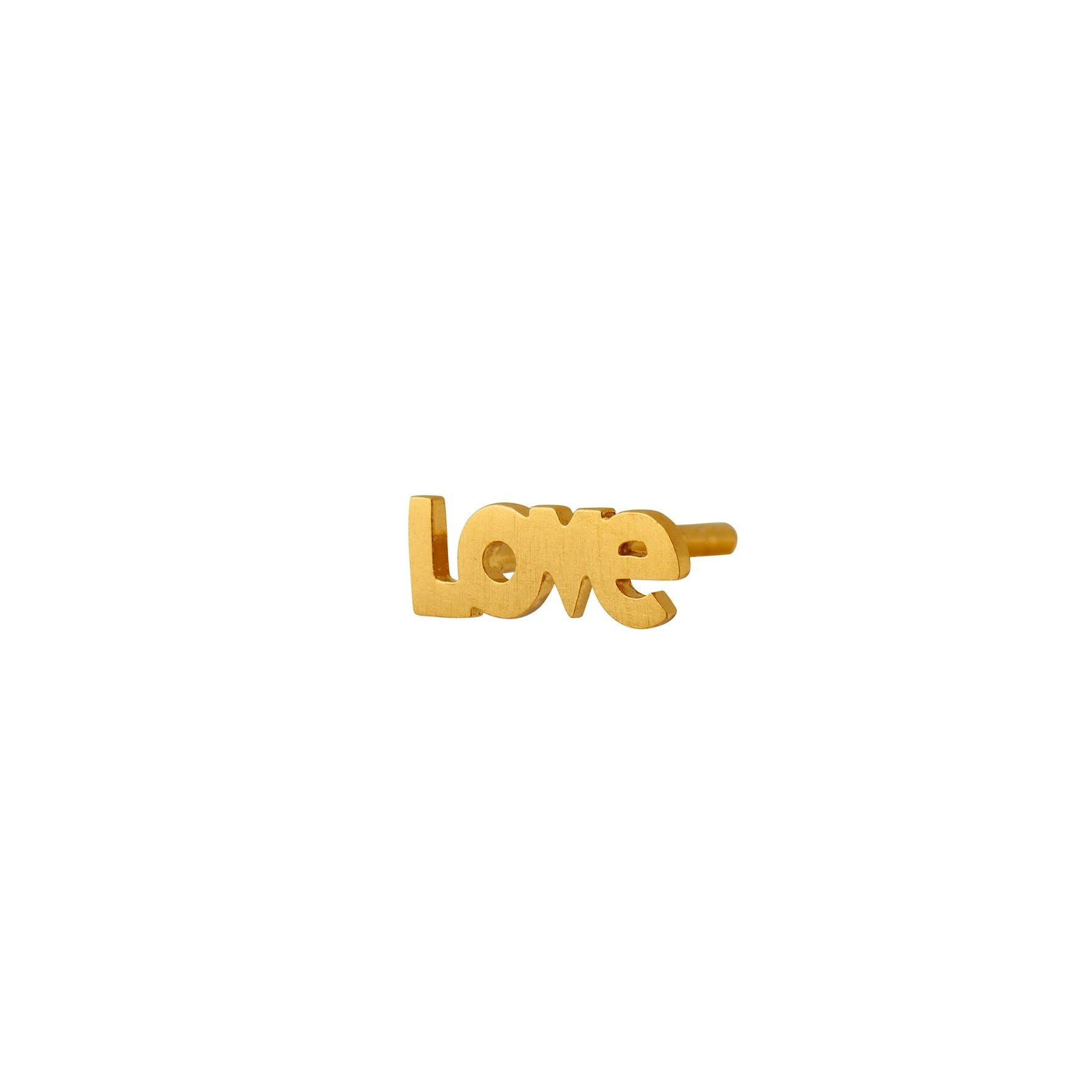 I Love Earring von STINE A Jewelry in Vergoldet-Silber Sterling 925