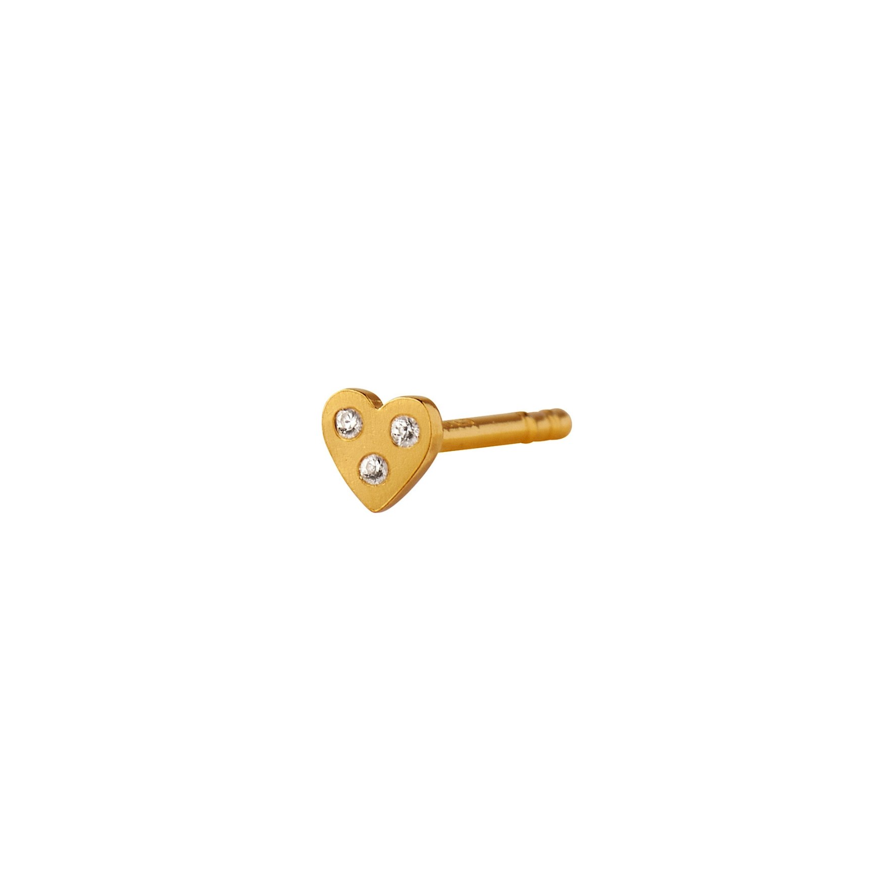 I Love Your Heart Earring - Single von STINE A Jewelry in Vergoldet-Silber Sterling 925