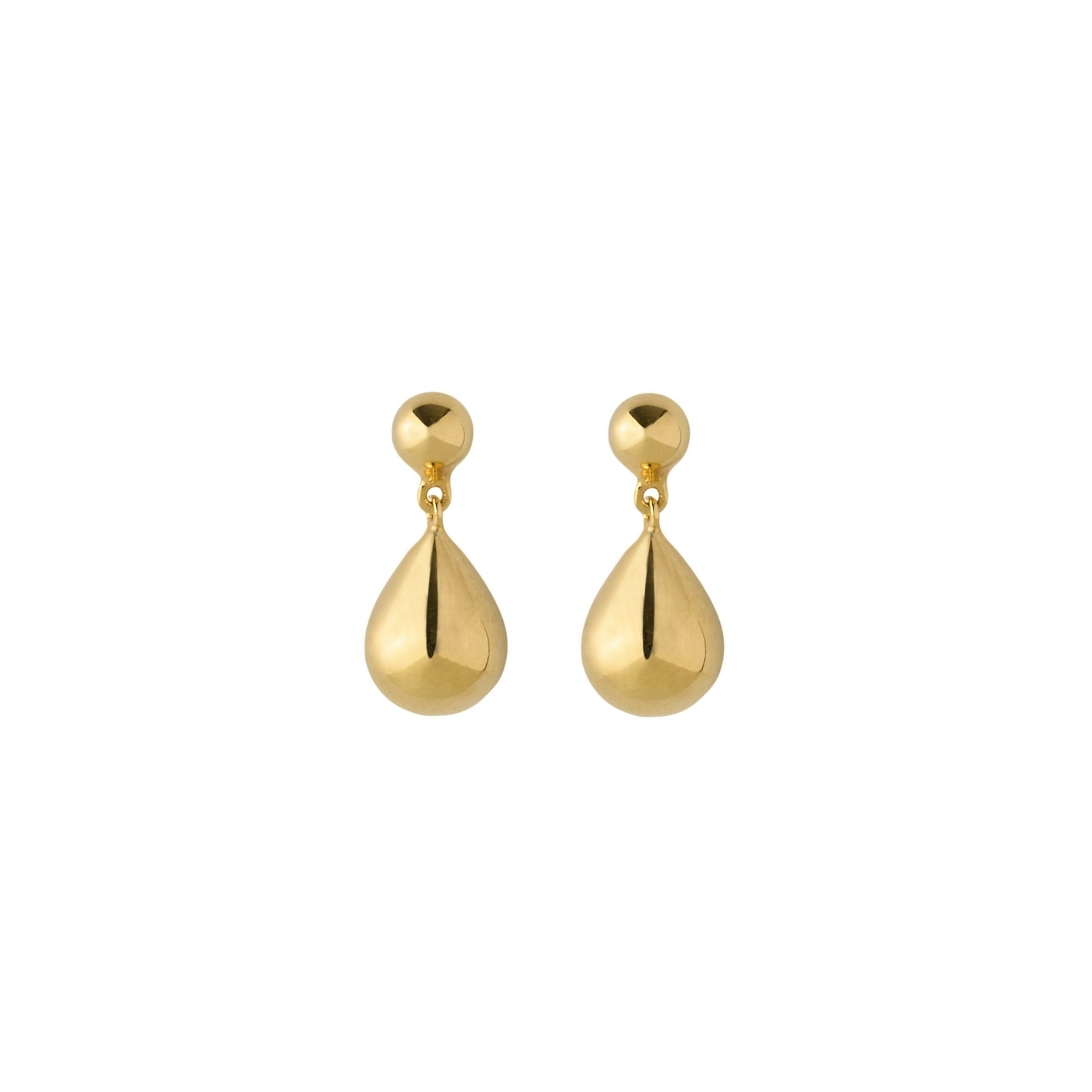 Driplet Earrings de Pernille Corydon dans Plaqué or-Argent Sterling 925