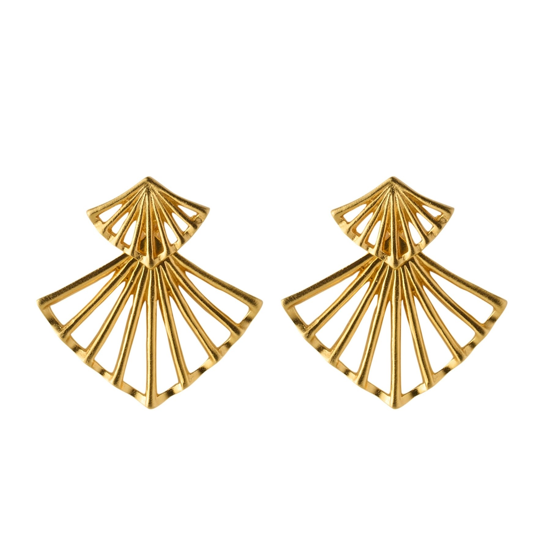 Dancing Ballerina Earrings von Pernille Corydon in Vergoldet-Silber Sterling 925