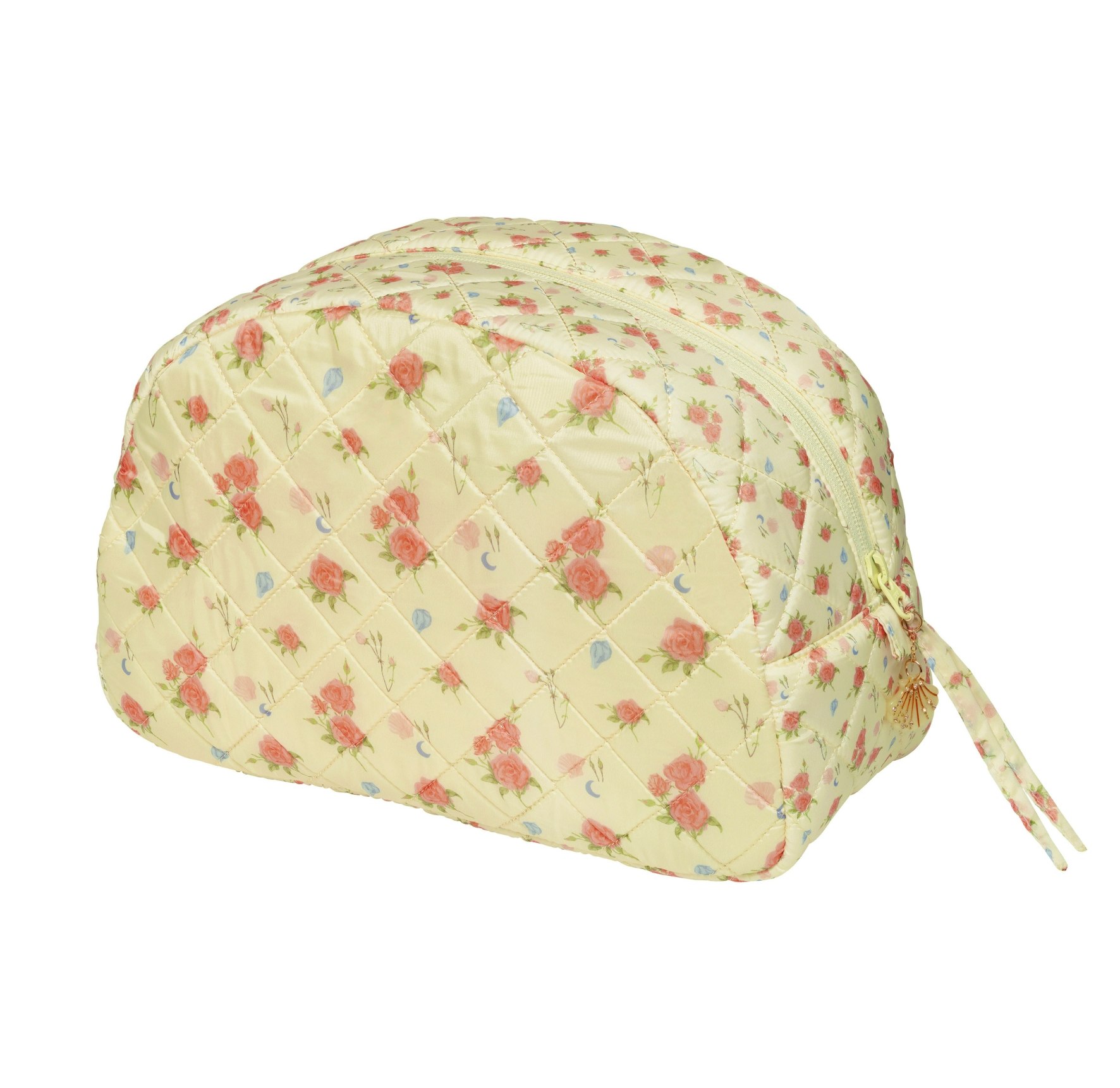 Makeup Bag Big Roses and Shells