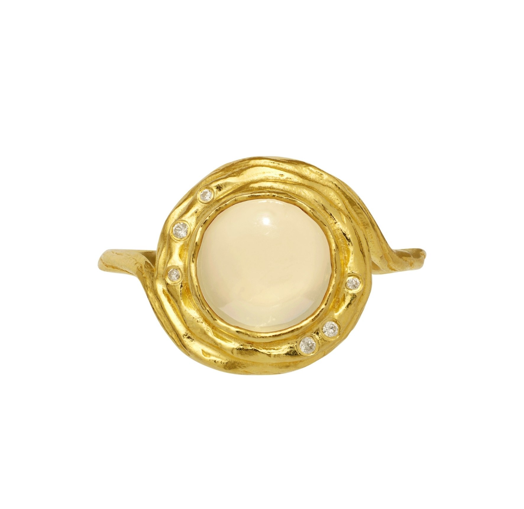 Zahra Ring från Maanesten i Förgyllt-Silver Sterling 925