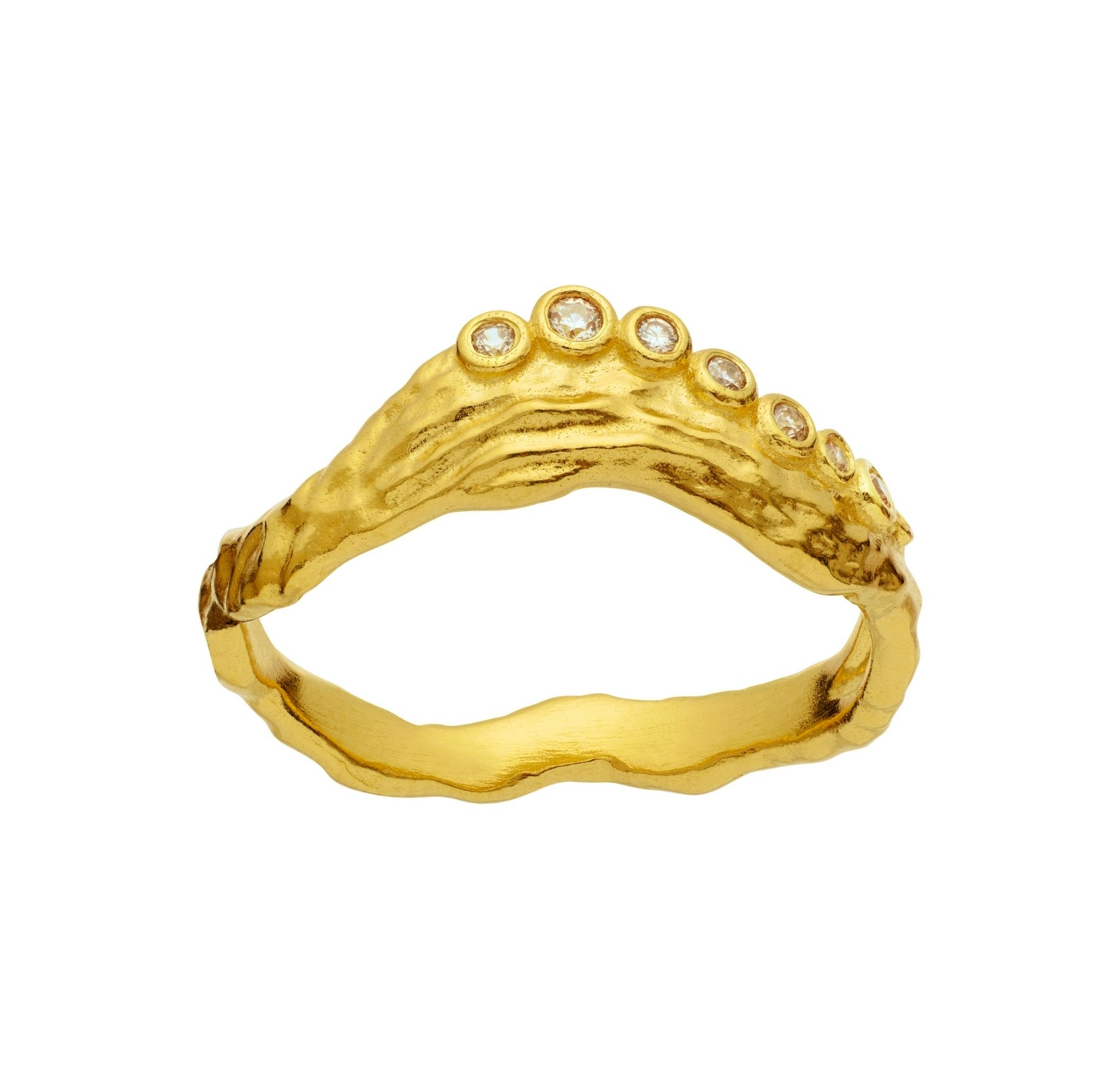 Selene Ring fra Maanesten i Forgylt-Sølv Sterling 925