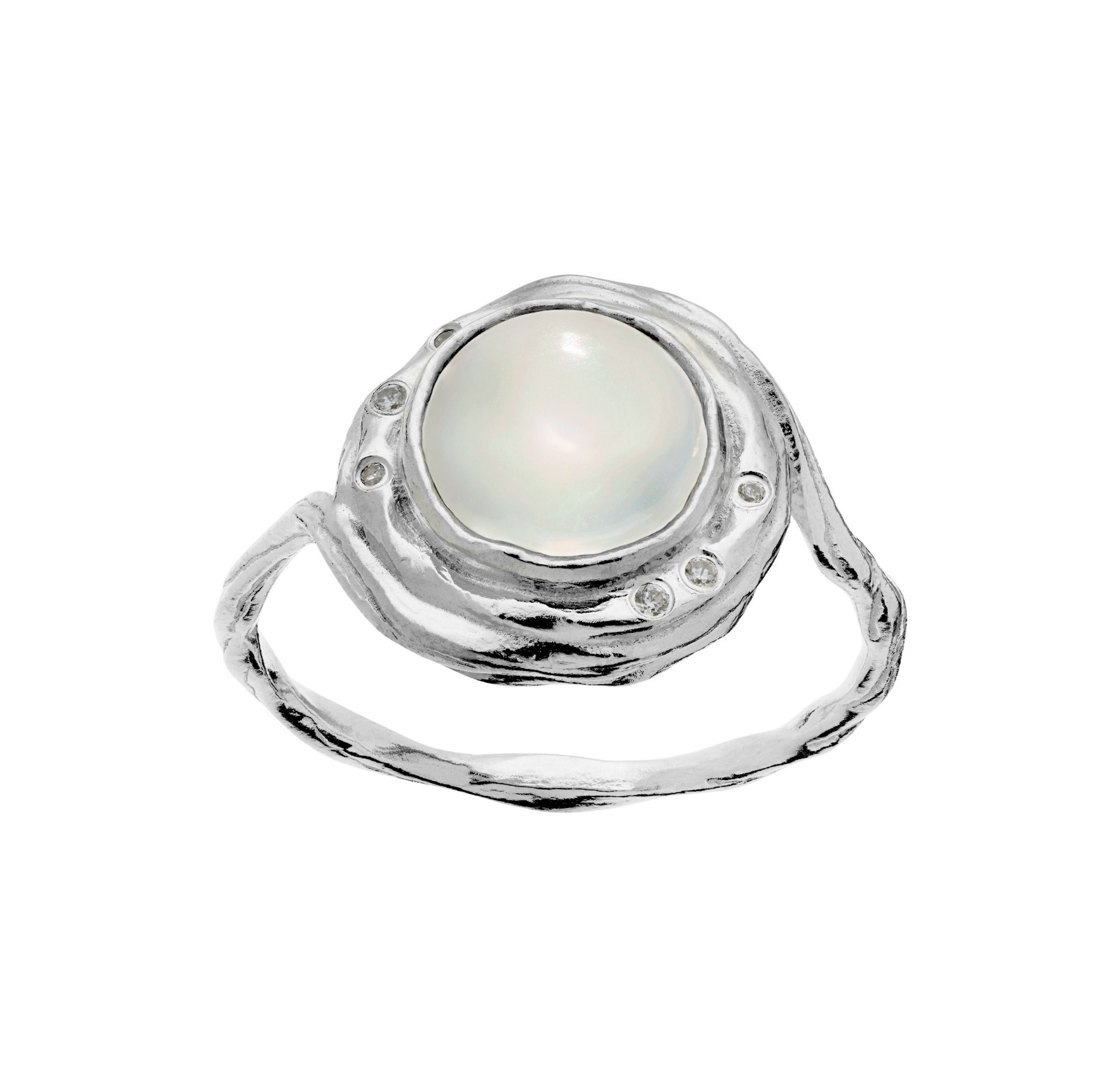 Zahra Ring fra Maanesten i Sølv Sterling 925