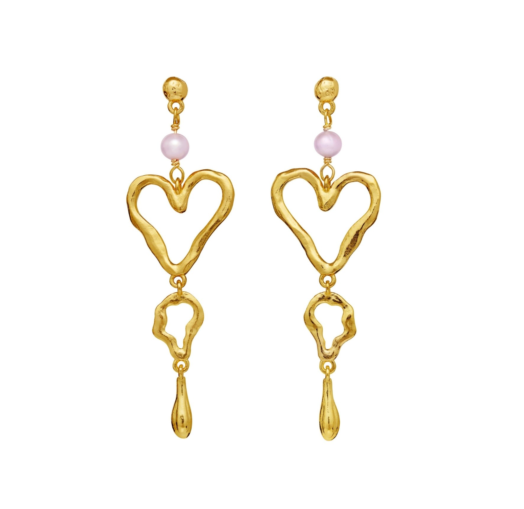 Sabrina Earrings von Maanesten in Vergoldet-Silber Sterling 925