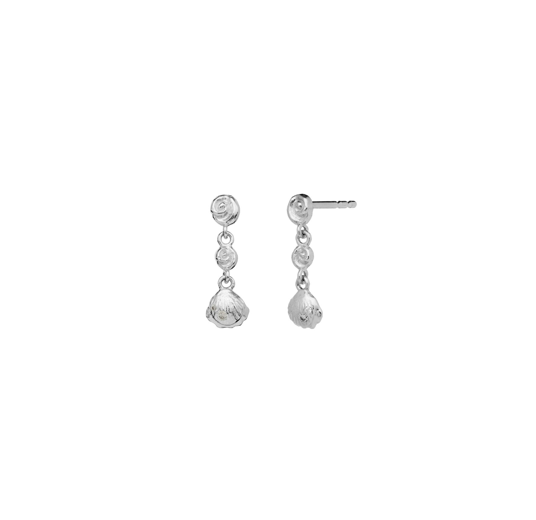 Andrina Earrings from Maanesten in Silver Sterling 925