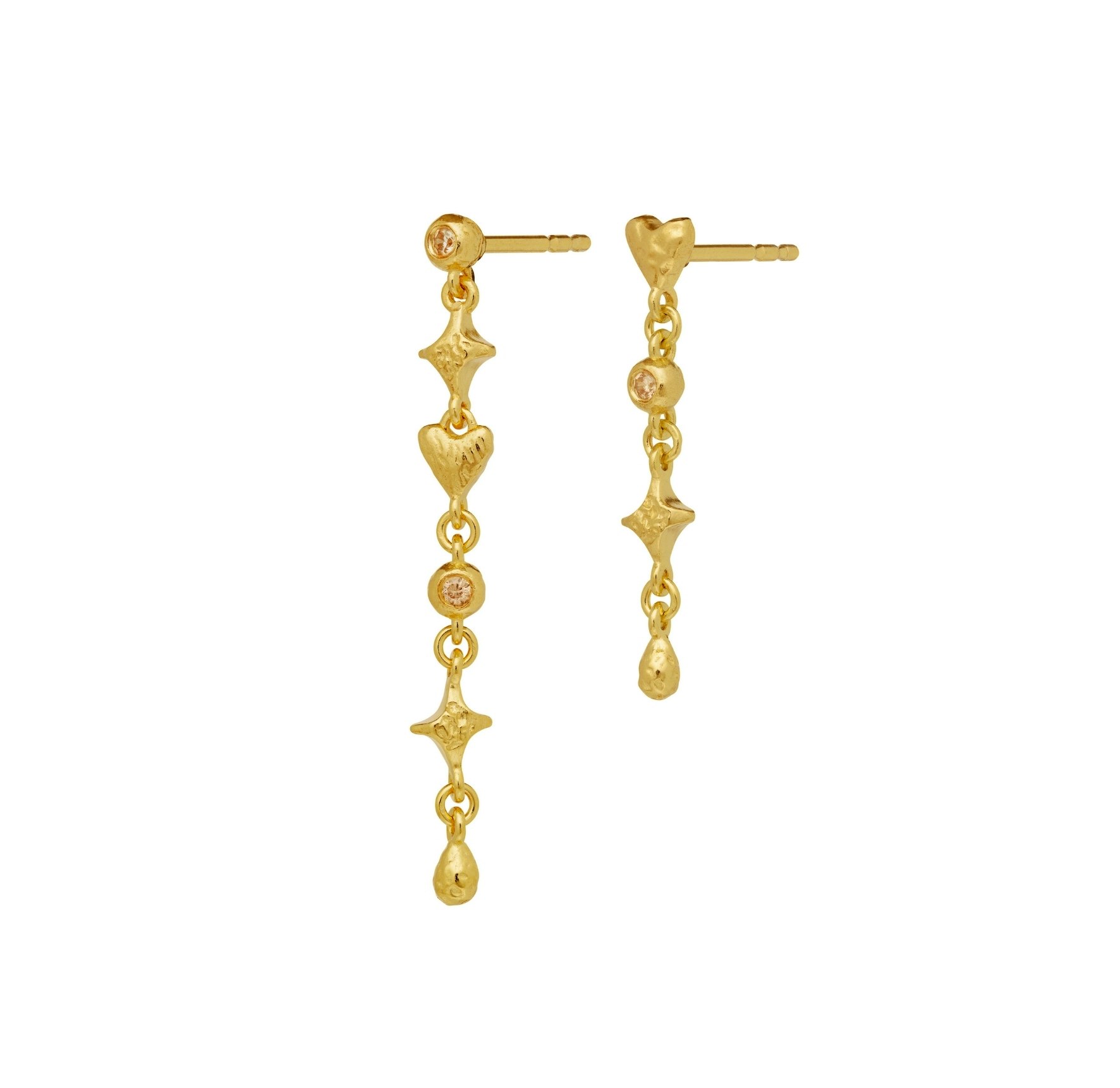 Isidora Earrings fra Maanesten i Forgylt-Sølv Sterling 925