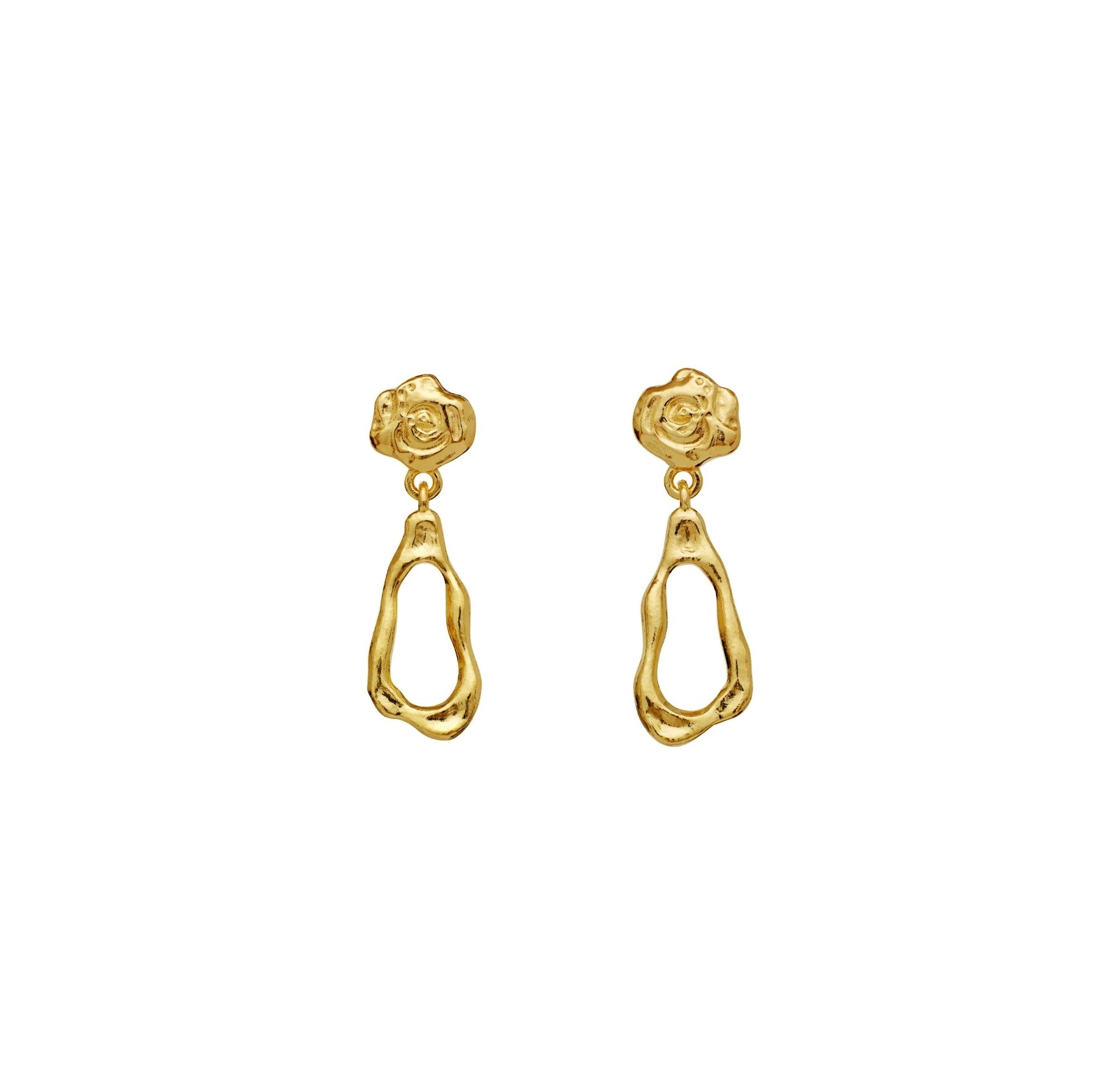 Lydia Earrings von Maanesten in Vergoldet-Silber Sterling 925