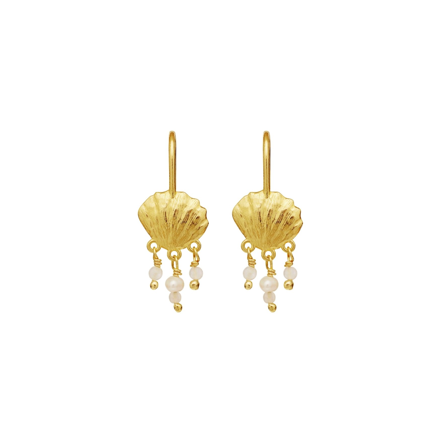 Alana Earrings Maanesten:stä Kullattu-hopea Sterling 925:ssä}