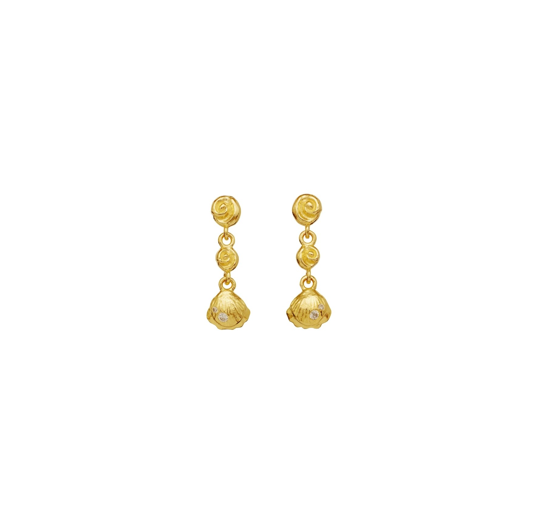 Andrina Earrings from Maanesten in Goldplated Silver Sterling 925