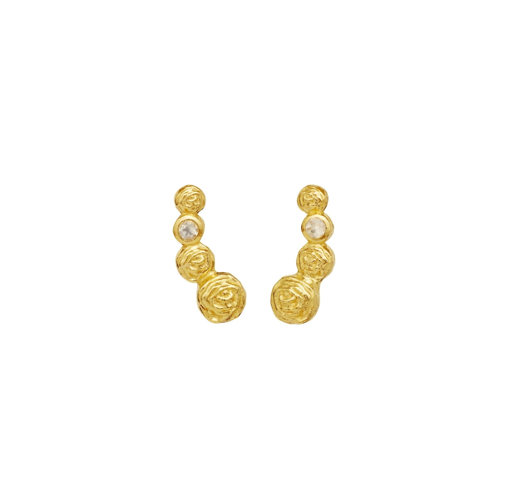 Diantha Earrings von Maanesten in Vergoldet-Silber Sterling 925