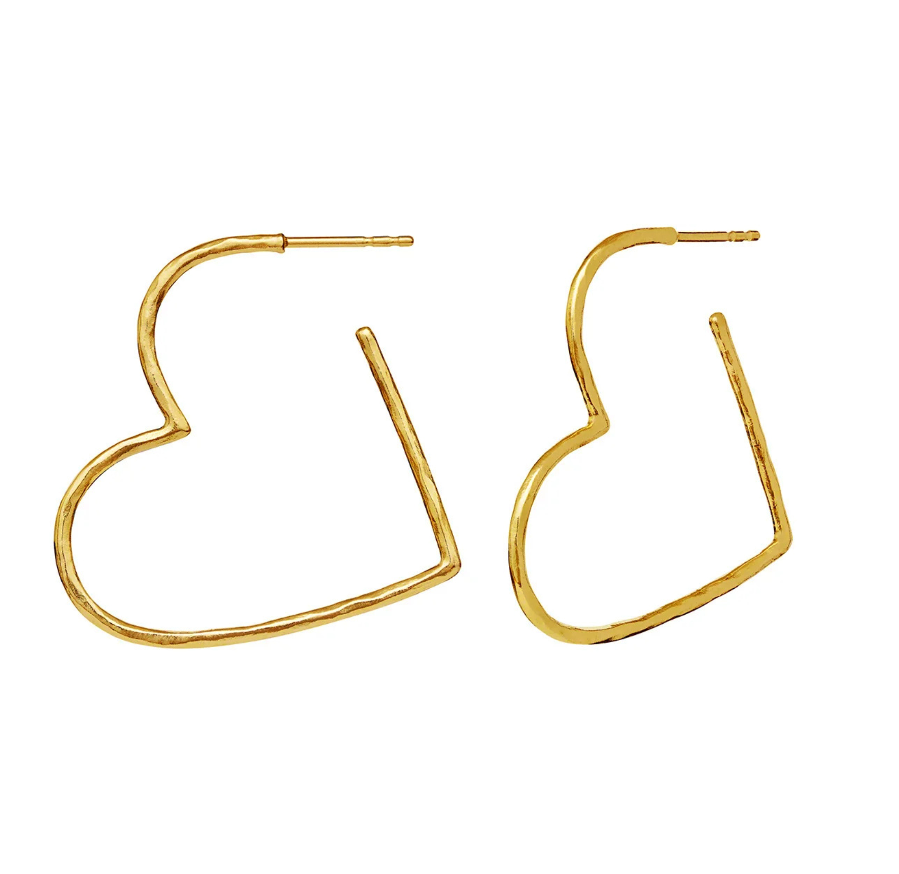 Laia Grande Earrings von Maanesten in Vergoldet-Silber Sterling 925