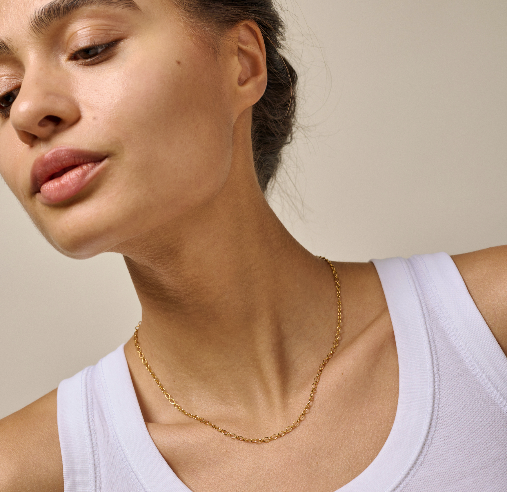 Simple Necklace von Enamel Copenhagen in Vergoldet-Silber Sterling 925