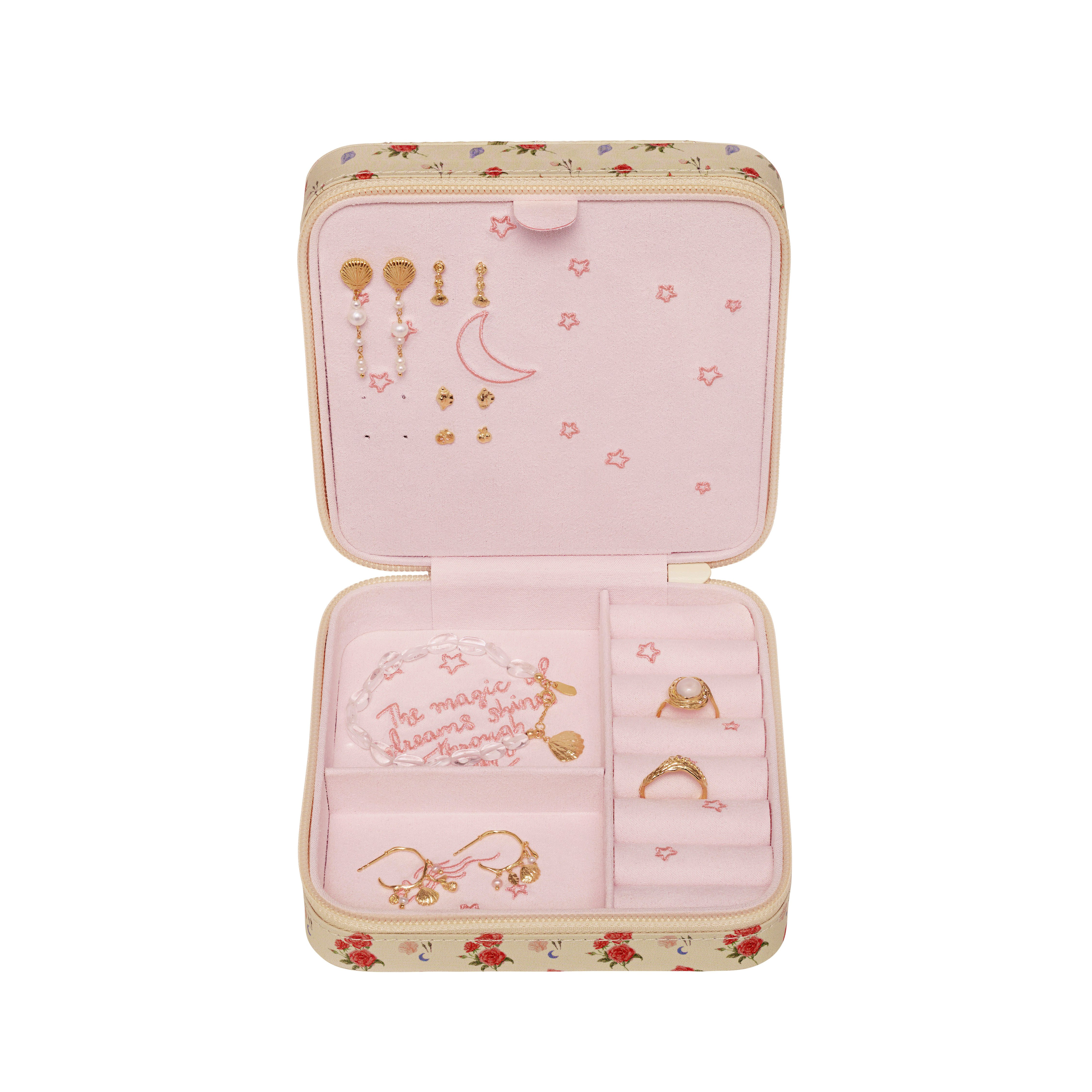 Roses and Shells Jewelry Box