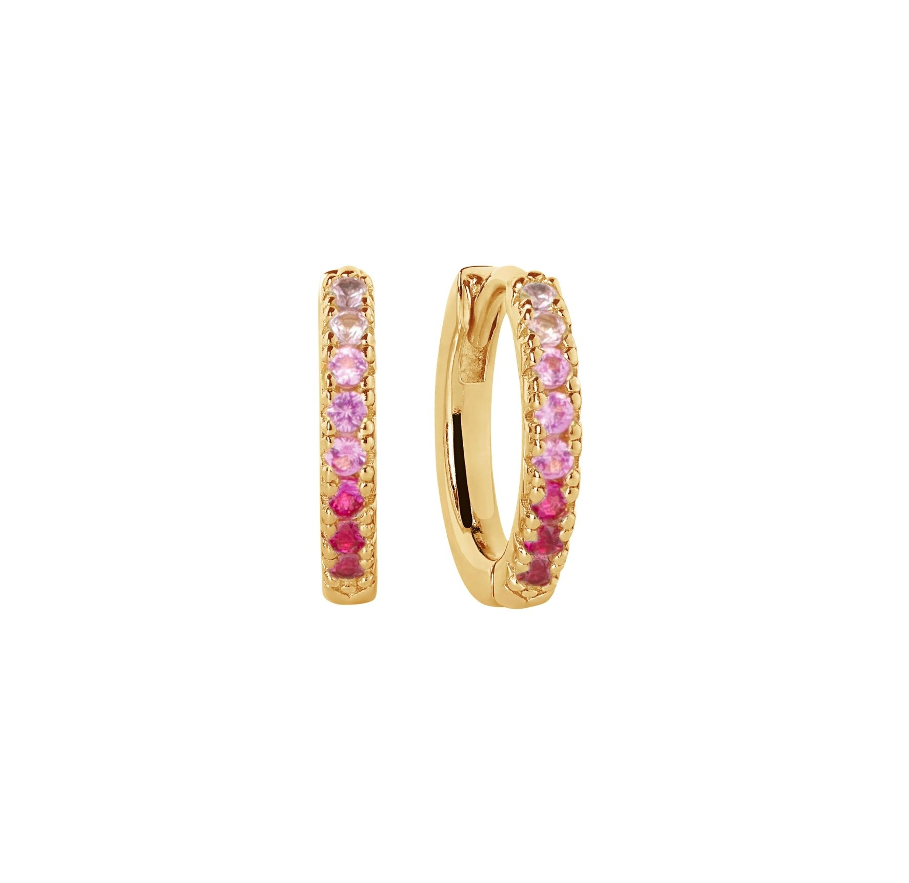 Ellera Medio Pink Earrings van Sif Jakobs Jewellery in Verguld-Zilver Sterling 925