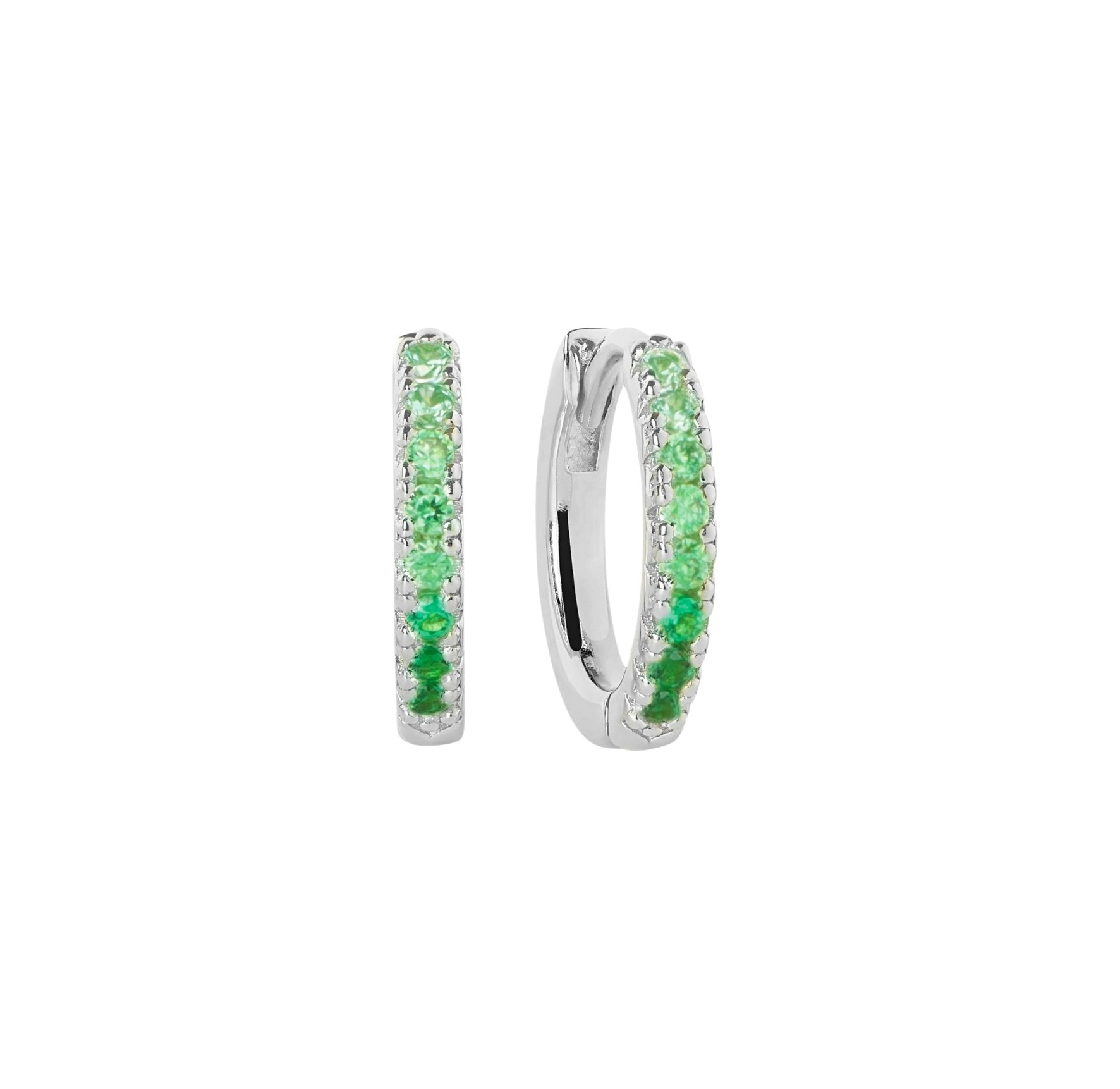 Ellera Medio Green Earrings von Sif Jakobs Jewellery in Silber Sterling 925