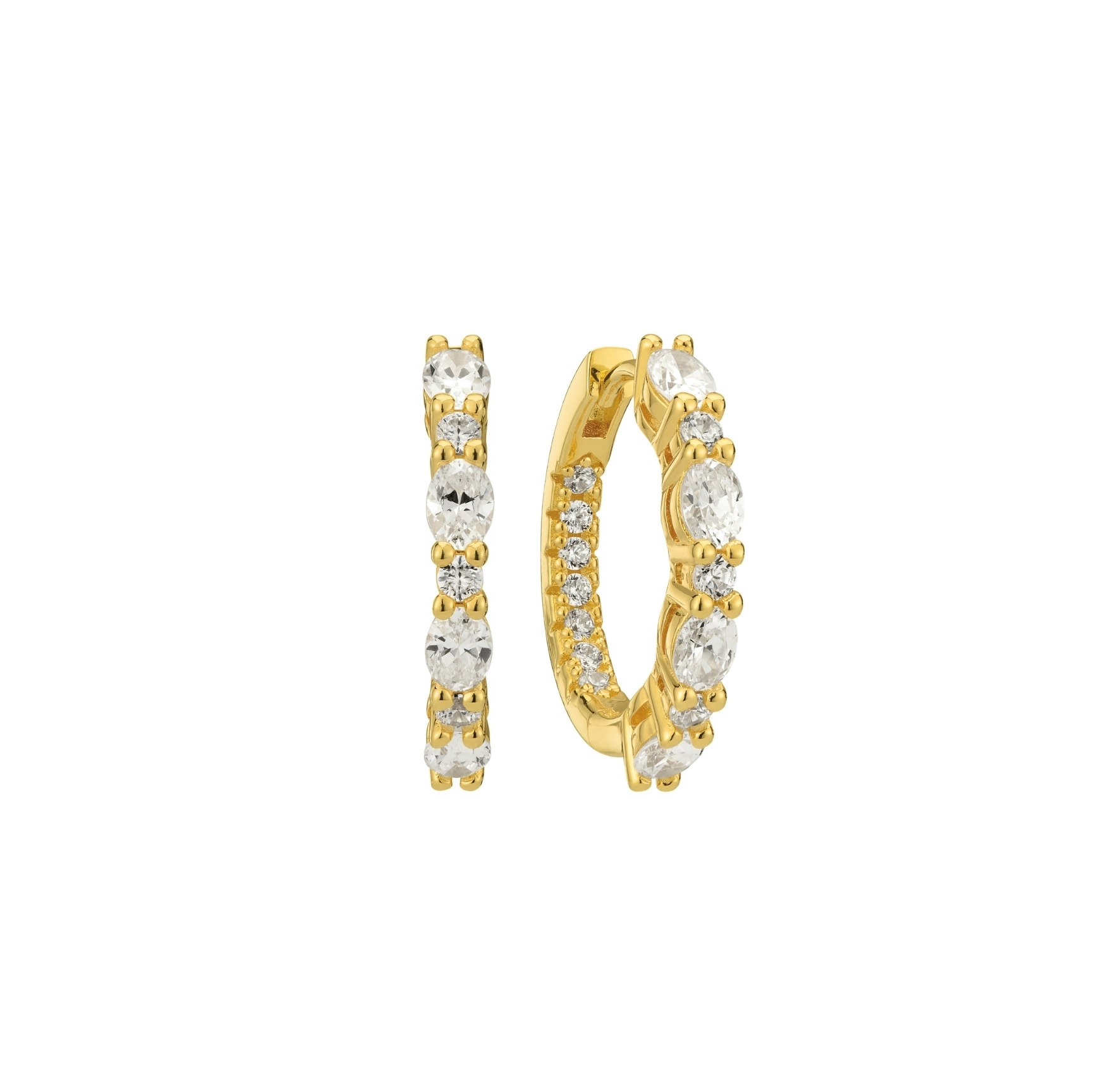 Ellera Ovale Grande Earrings von Sif Jakobs Jewellery in Vergoldet-Silber Sterling 925