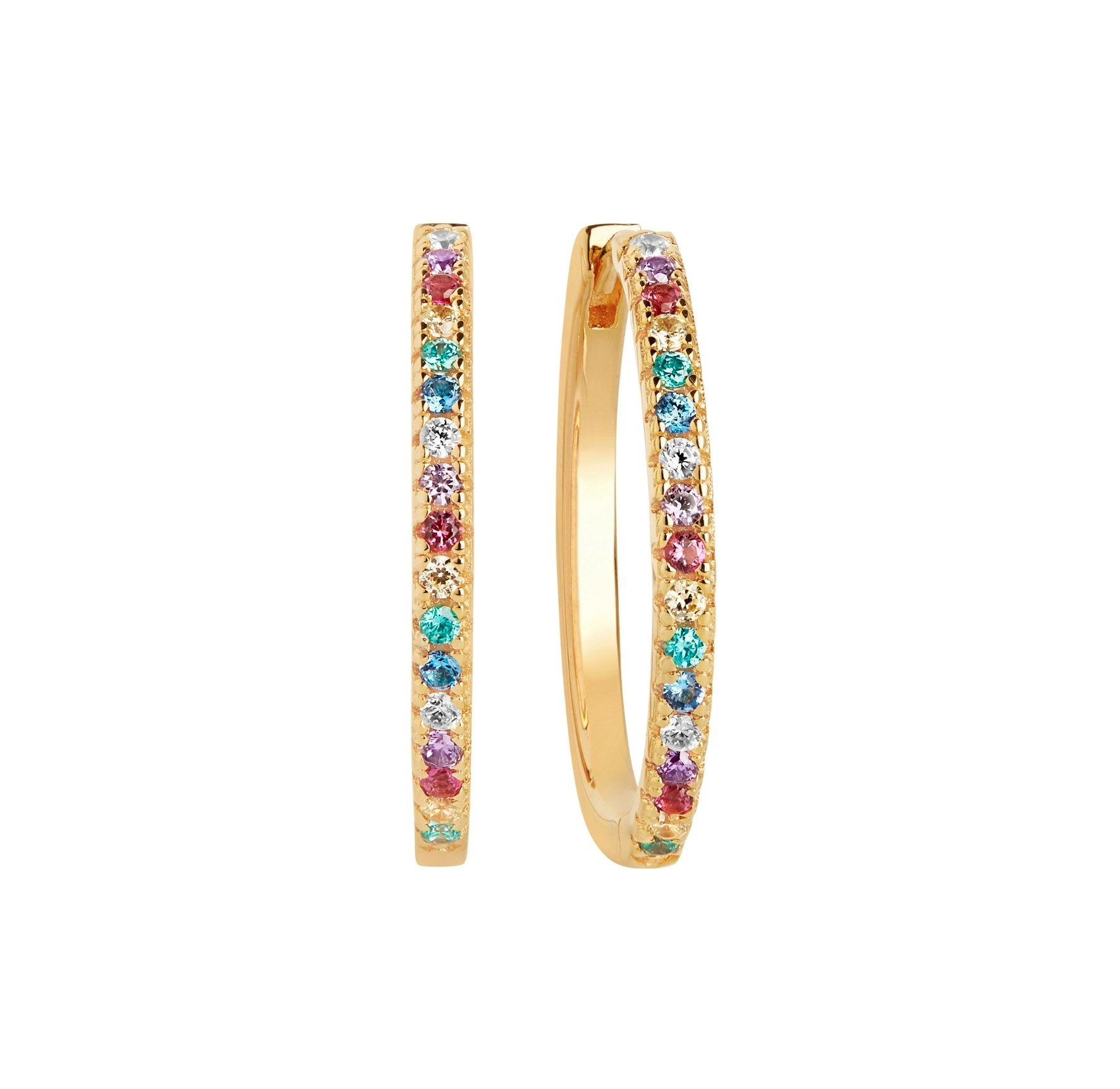 Ellera X-Grande Color Earrings de Sif Jakobs Jewellery dans Plaqué or-Argent Sterling 925