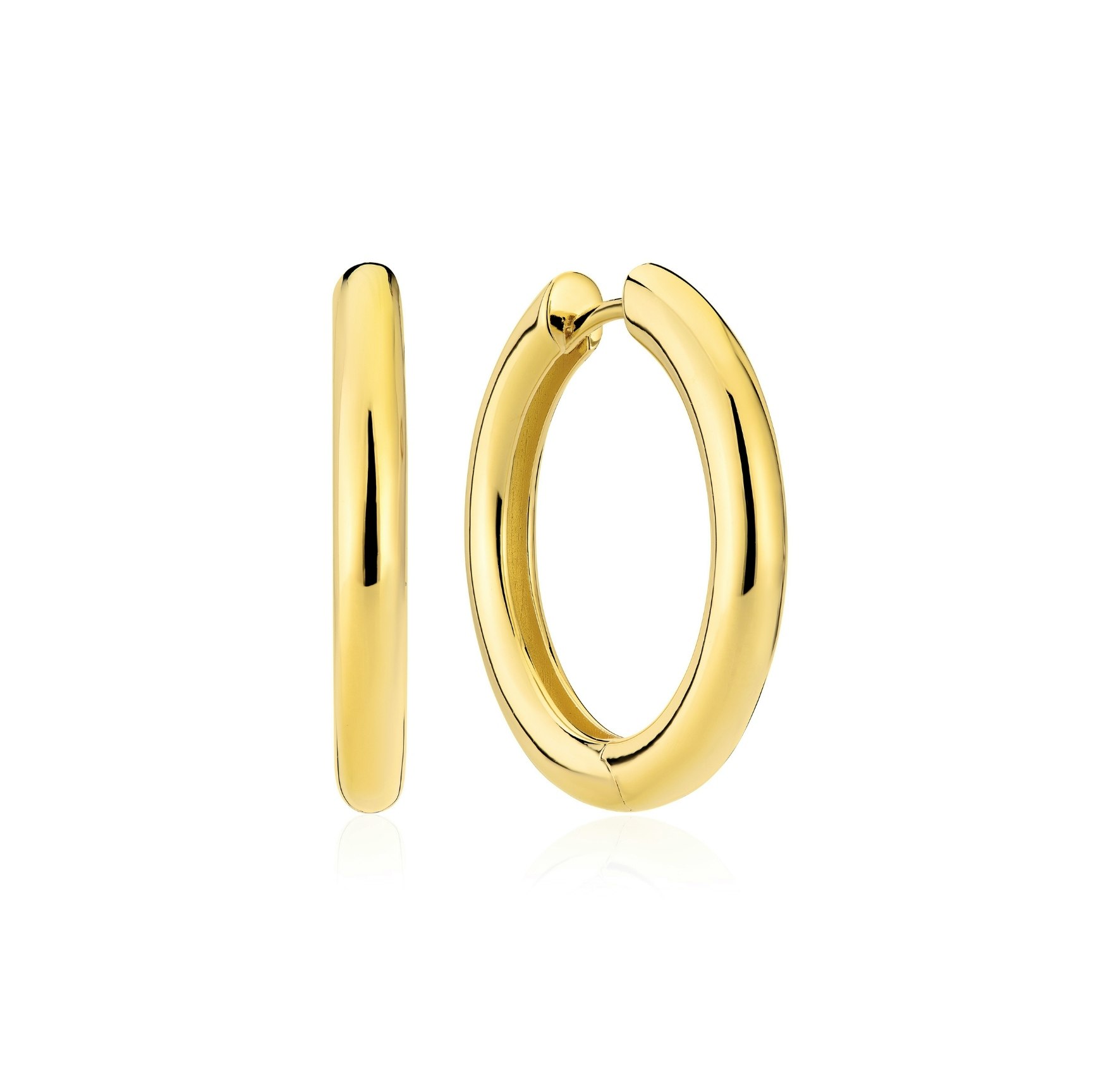 Carrara Pianura Grande Earrings from Sif Jakobs Jewellery in Goldplated Silver Sterling 925