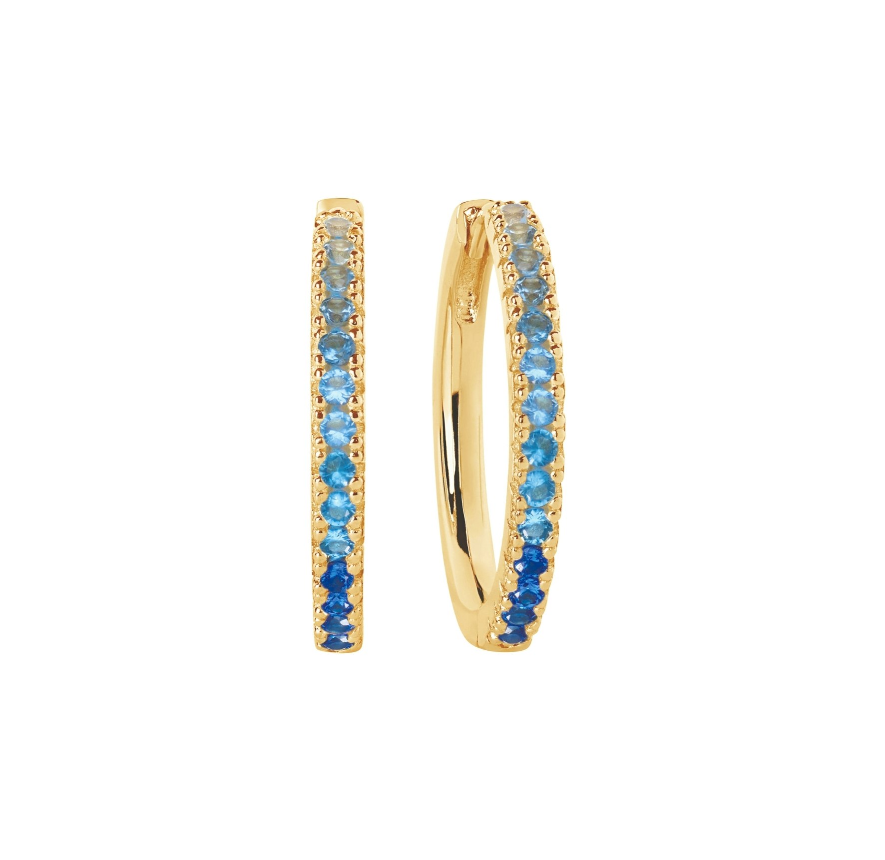 Ellera Grande Blue Earrings fra Sif Jakobs Jewellery i Forgylt-Sølv Sterling 925