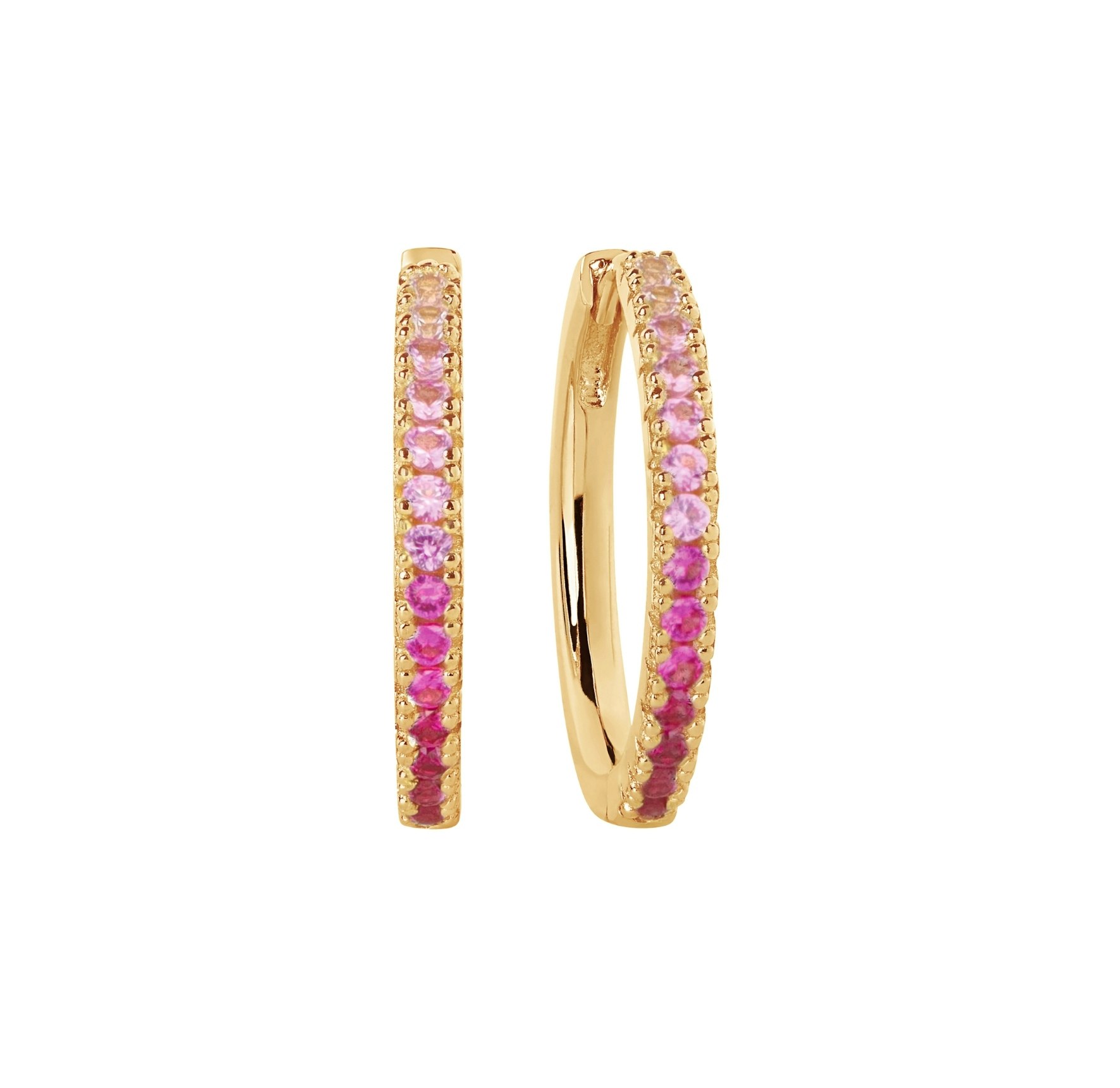 Ellera Grande Pink Earrings z Sif Jakobs Jewellery v Pozlacené stříbro sterling 925