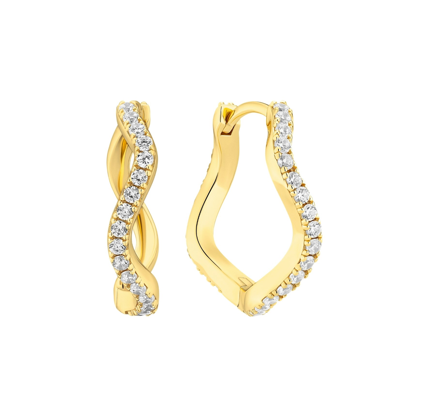 Ellera Waves Grande Earrings van Sif Jakobs Jewellery in Verguld-Zilver Sterling 925