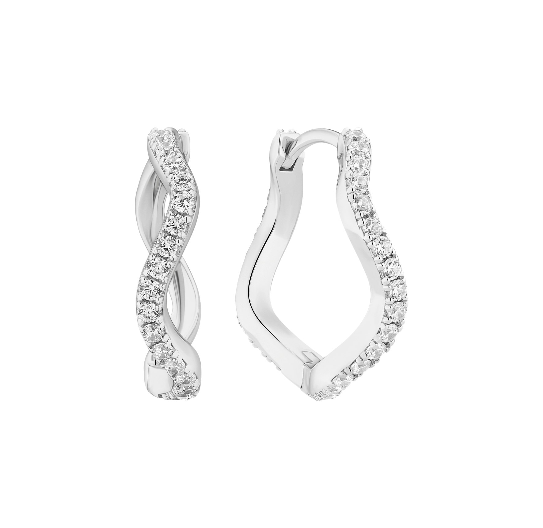 Ellera Waves Grande Earrings from Sif Jakobs Jewellery in Silver Sterling 925