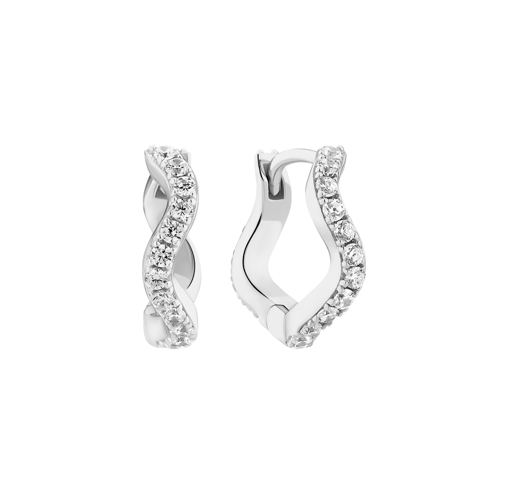 Ellera Waves Medio Earrings fra Sif Jakobs Jewellery i Sølv Sterling 925