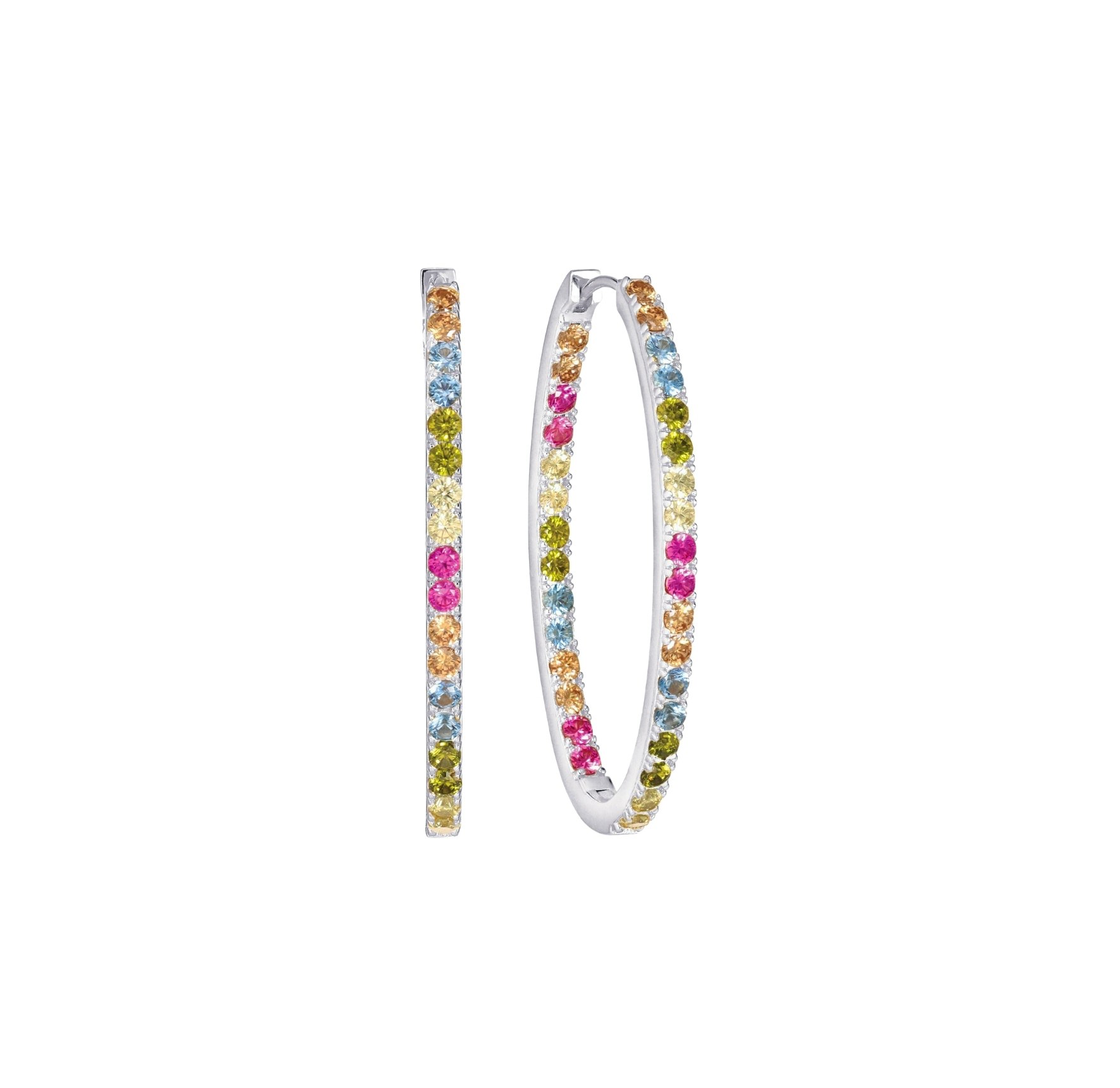 Ellisse Medio Color Earrings fra Sif Jakobs Jewellery i Sølv Sterling 925