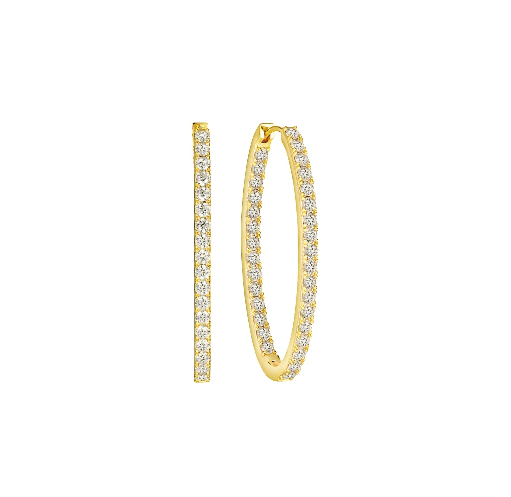 Ellisse Medio Earrings fra Sif Jakobs Jewellery i Forgyldt-Sølv Sterling 925