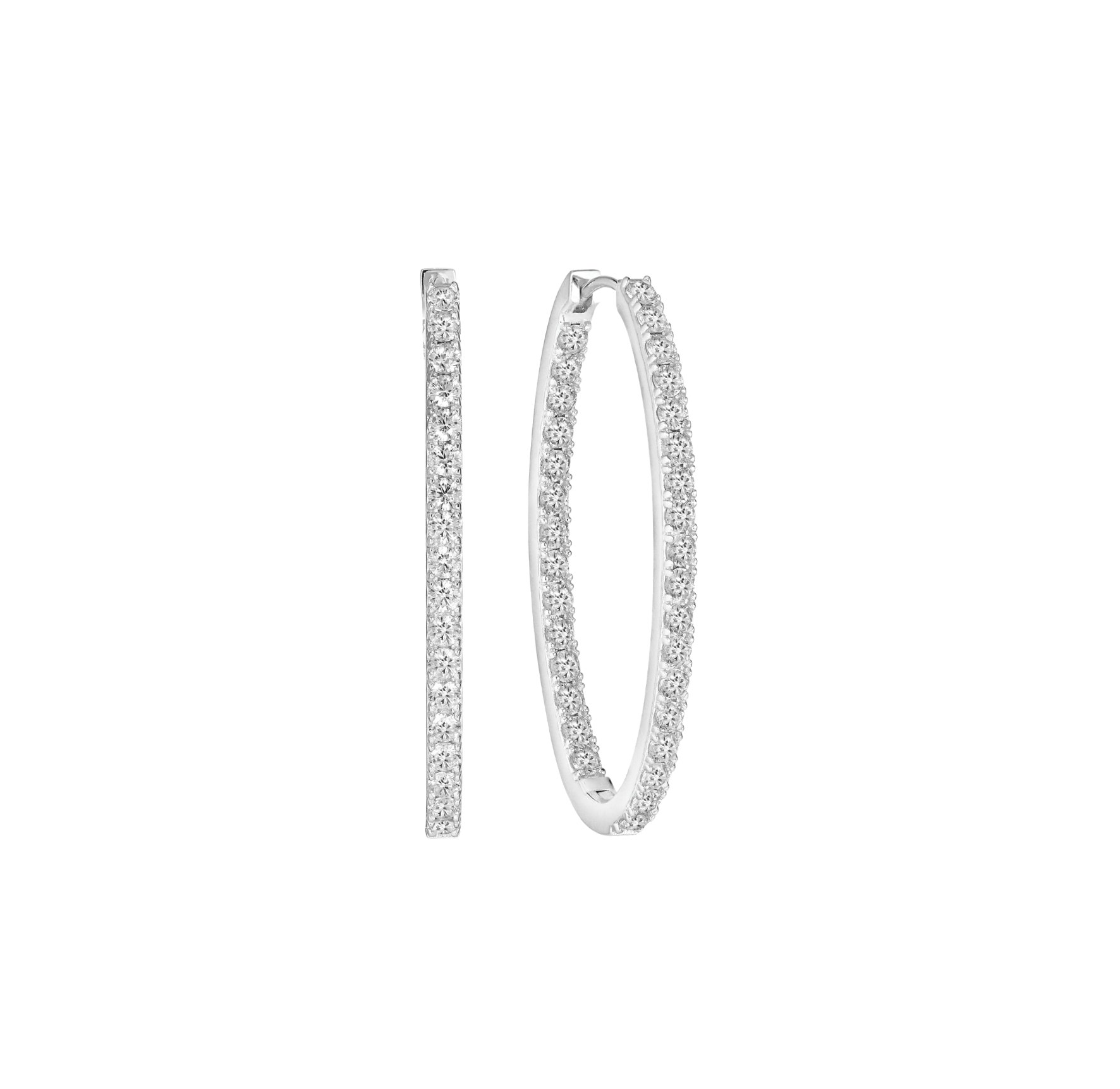 Ellisse Medio Earrings från Sif Jakobs Jewellery i Silver Sterling 925